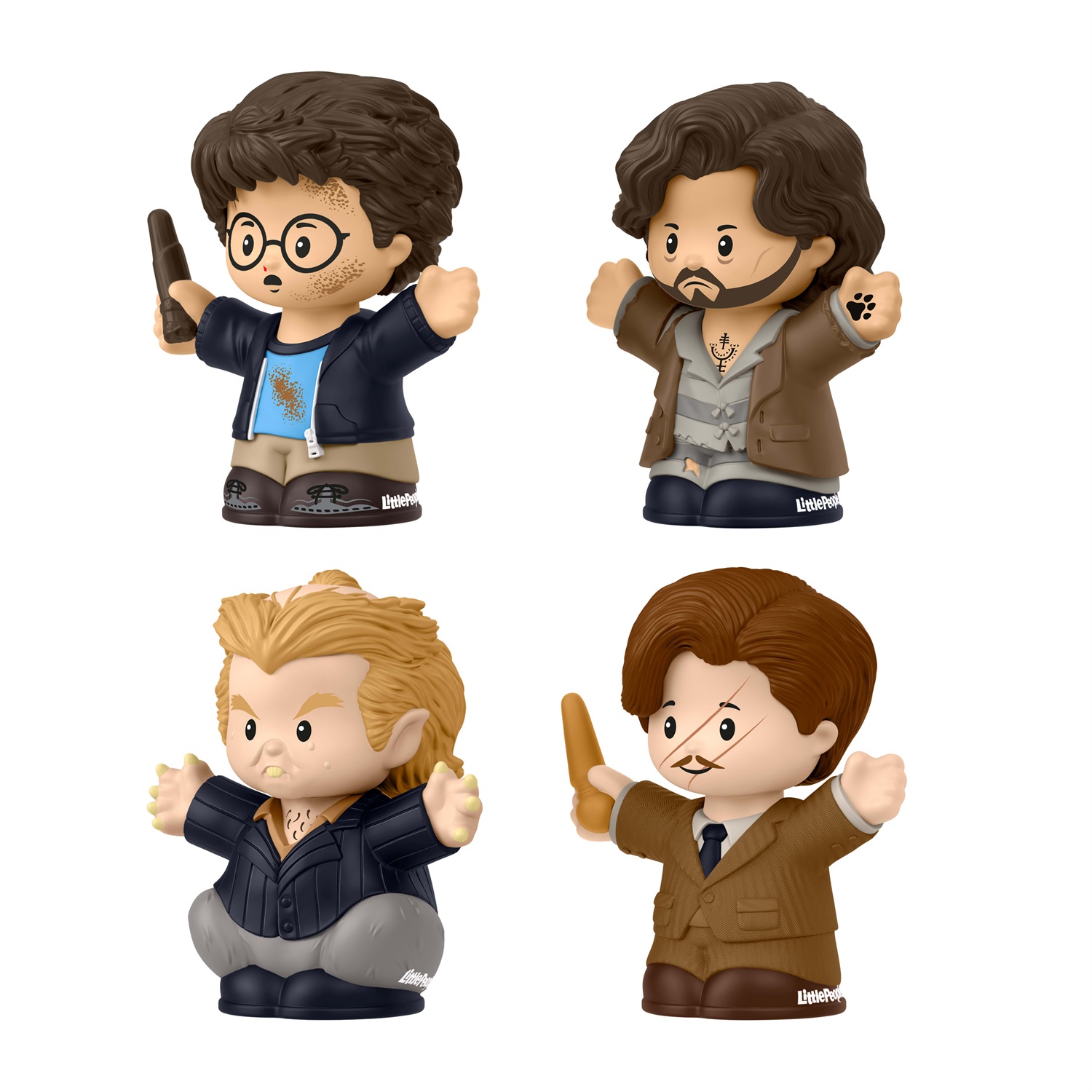 Fisher-Price Little People Collector - Harry Potter e il prigioniero di Azkaban, Set di 4 personaggi in Edizione Speciale, include Harry, Sirius Black, Remus Lupin e Peter Minus, Giocattolo da Collezione per 8 anni