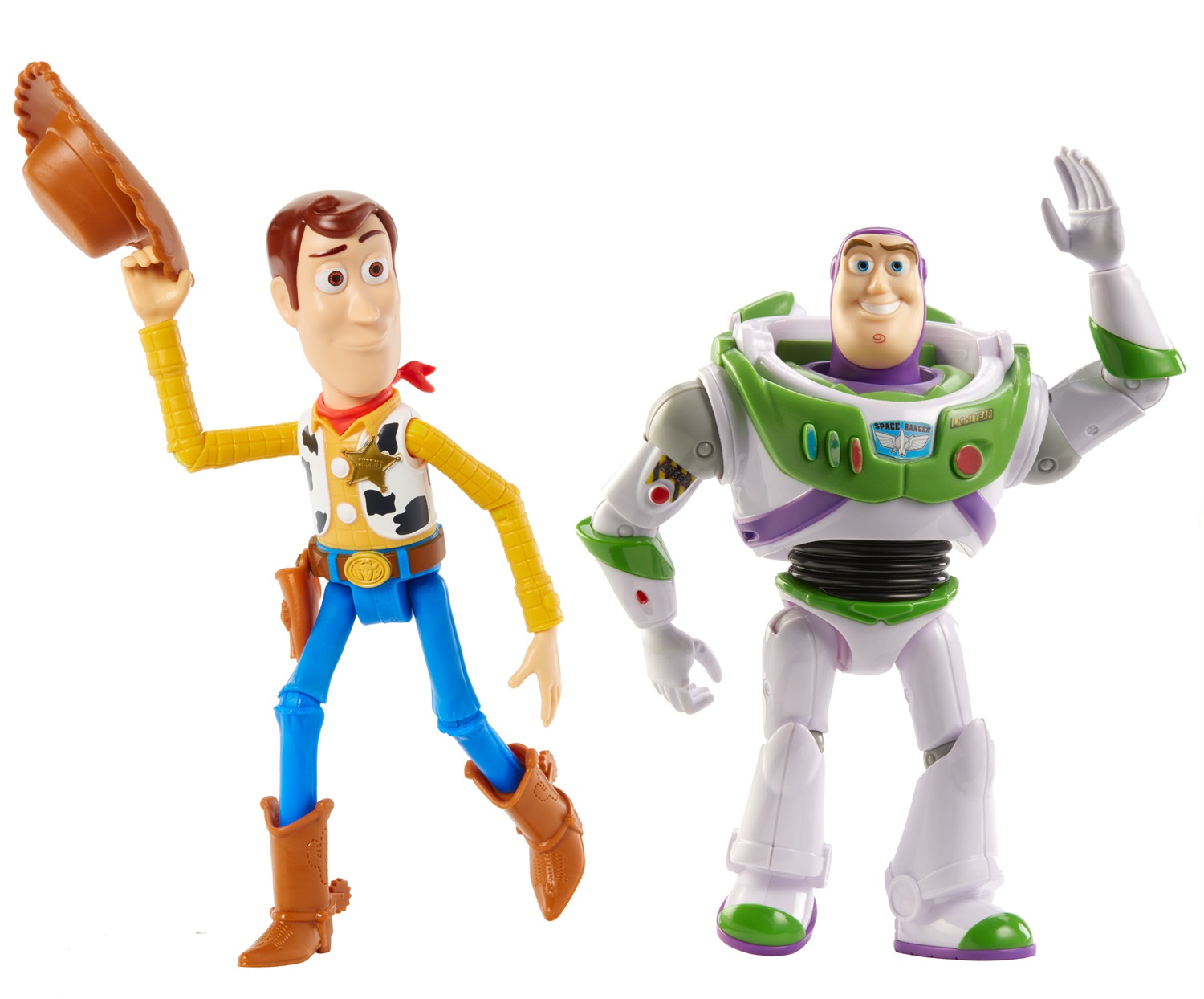 Disney Toy Story Woody e Buzz Action Figures 17,8 cm - Set 2-Pack Pizza Planet Adventure