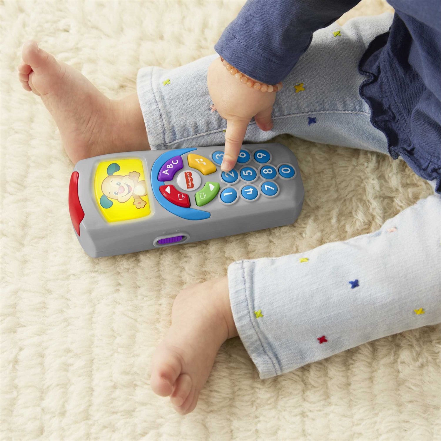 Fisher-Price Telecomando di Cagnolino - Giocattolo Educativo per Bambini da 6 Mesi con Funzioni Divertenti