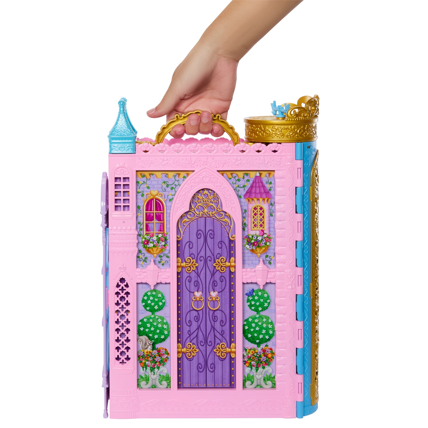 Mattel Disney Princess Guardaroba da Favola - Playset Armadio Apribile fino a 60 cm con 2 Abiti e 25 Accessori
