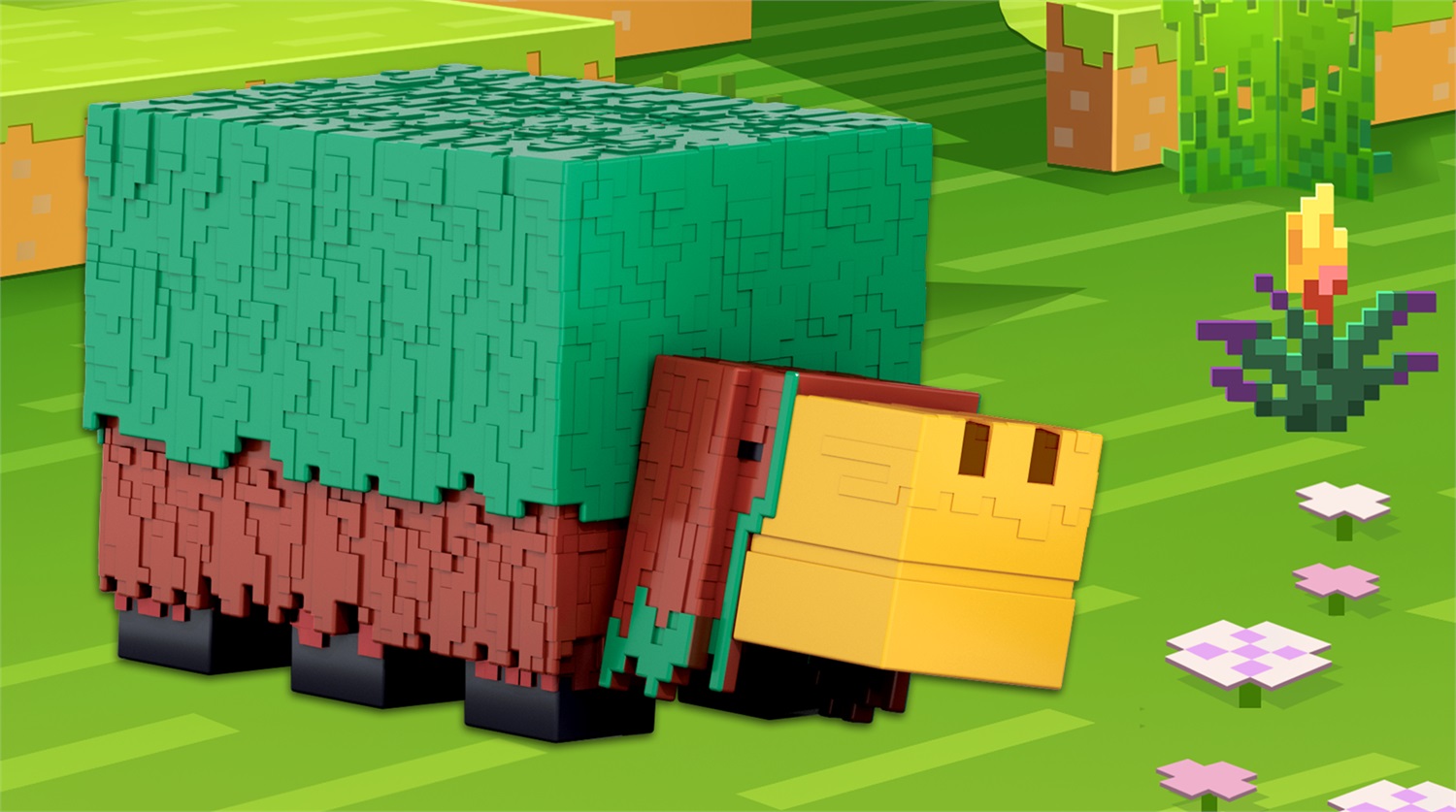 Mattel Minecraft Sniffer - Action Figure Alta 8 cm con Suoni e Design Pixelato, Giocattolo per Bambini 6 anni, Modello HXM85