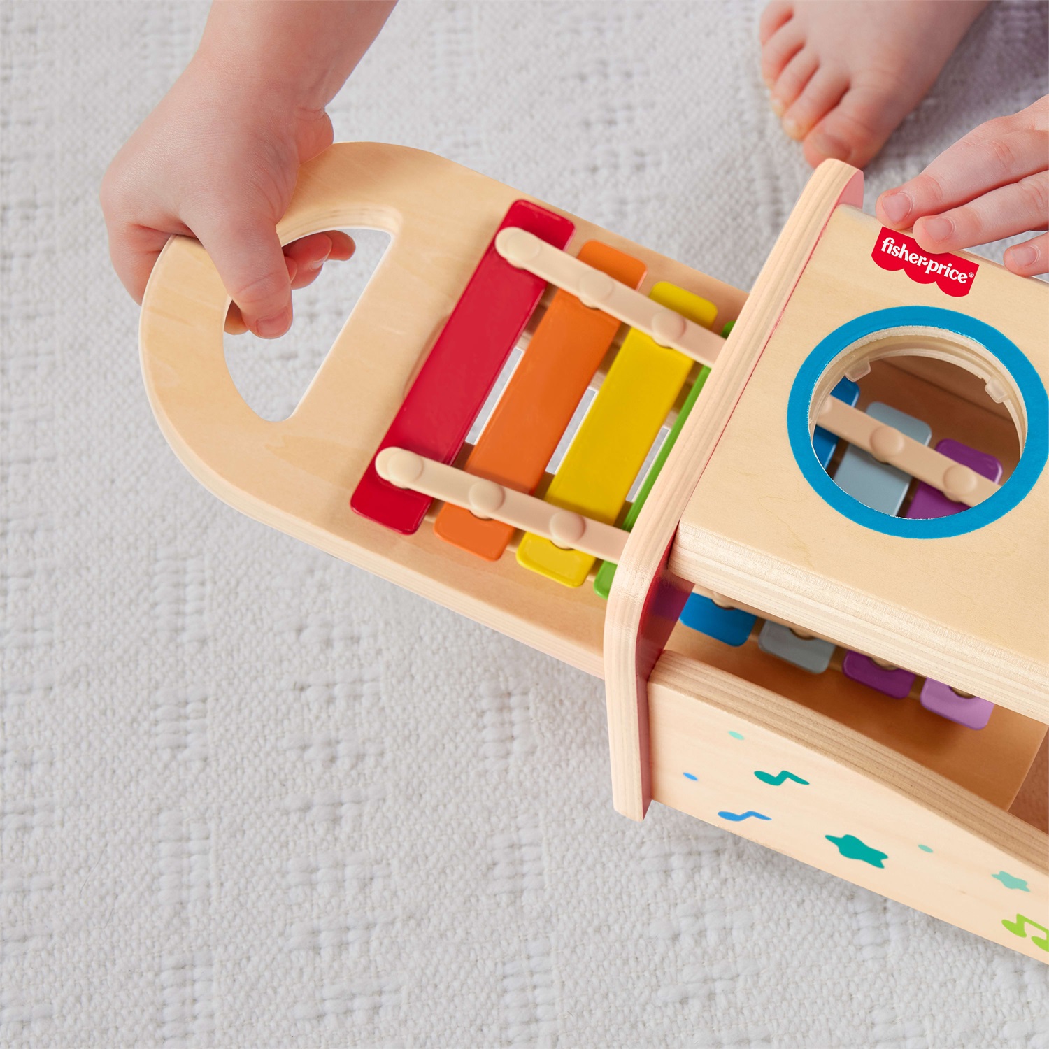 Fisher-Price HXT88 Xilofono Giocattolo Educativo in Legno