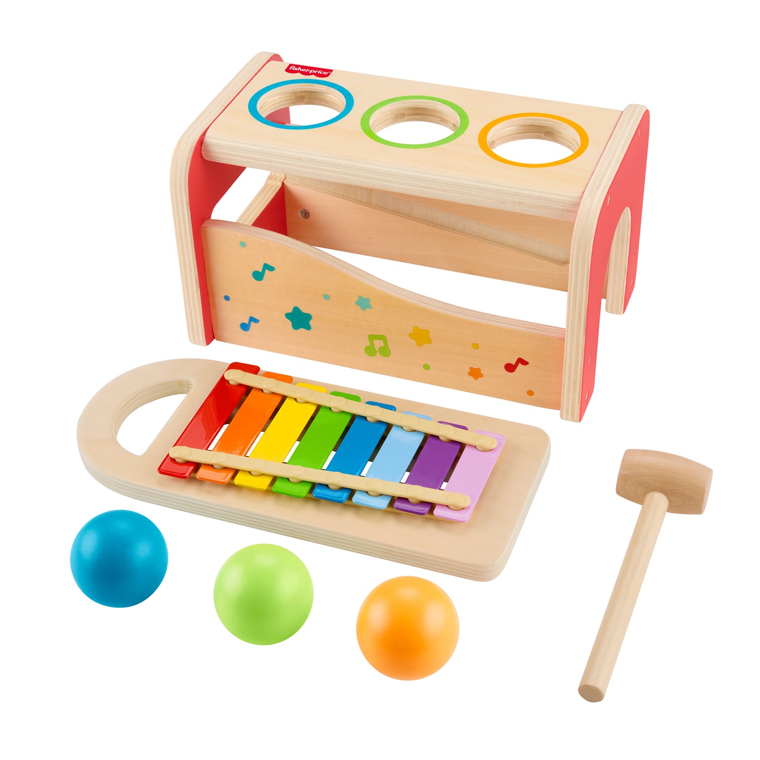 Fisher-Price HXT88 Xilofono Giocattolo Educativo in Legno