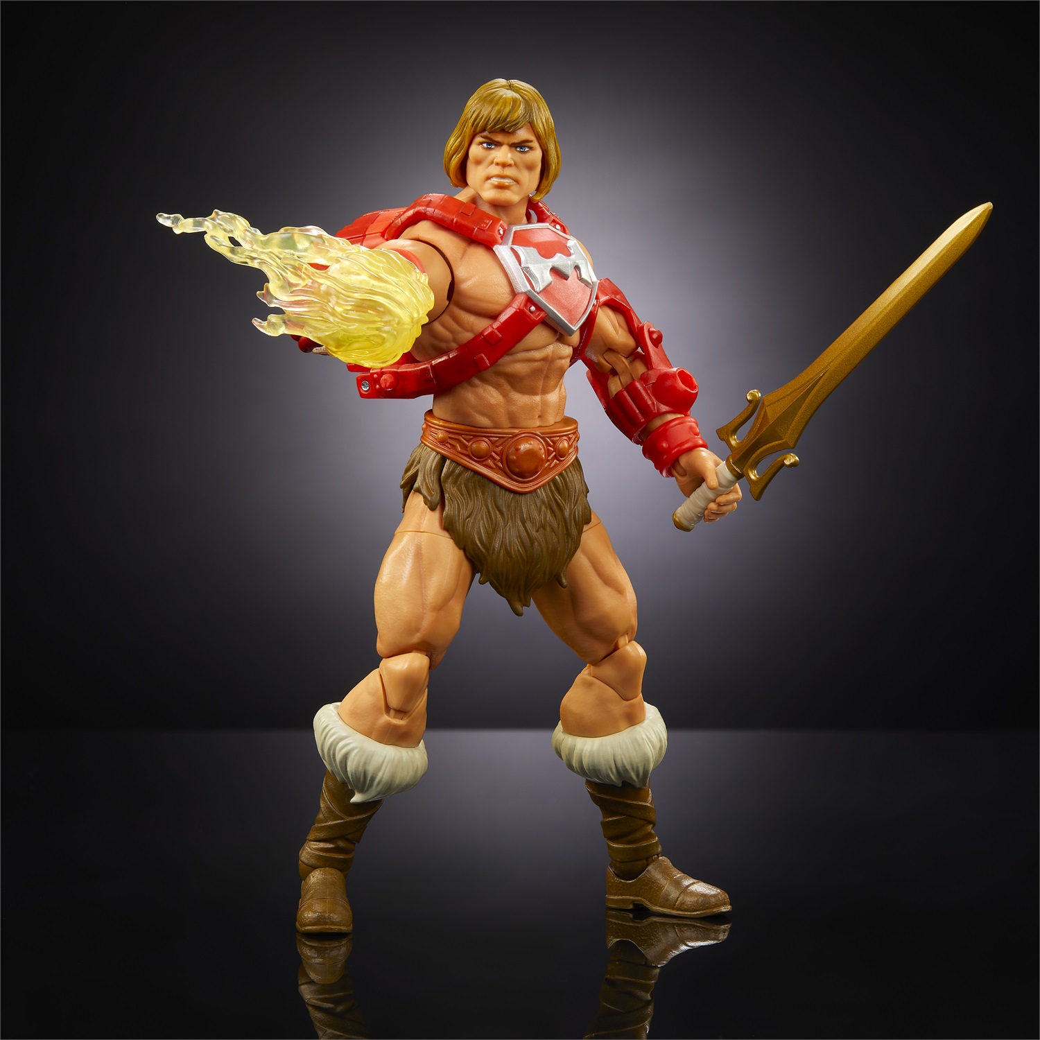 Masters of the Universe Masterverse - New Eternia He-Man Thunder Punch, action figure deluxe 18 cm con 30 punti d'articolazione, accessori e parti intercambiabili, giocattolo per bambini 6 anni