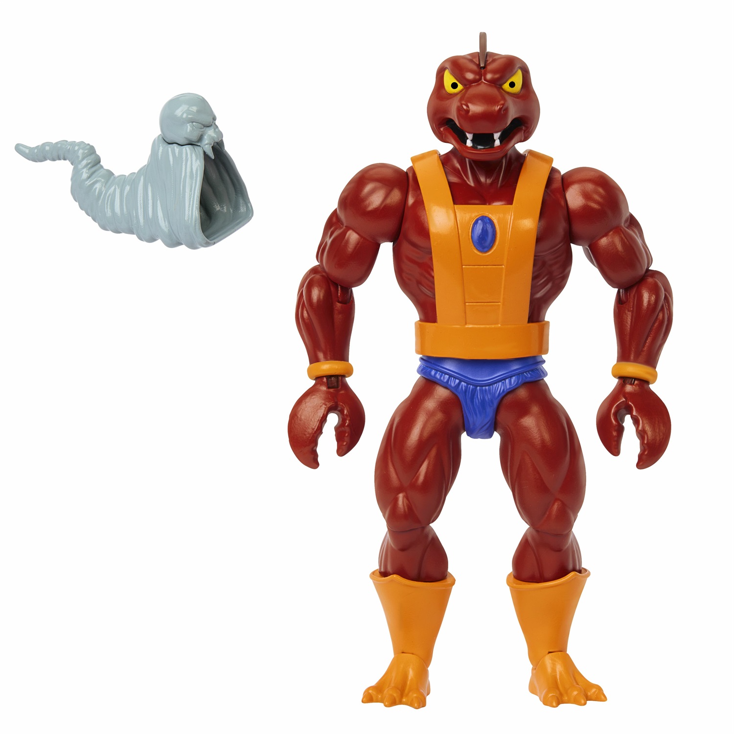 Mattel Masters of the Universe Origins - Clawful Action Figure Articolata 14 cm con Imbracatura Rimovibile e Corno del Male, Giocattolo per Bambini 6 Anni