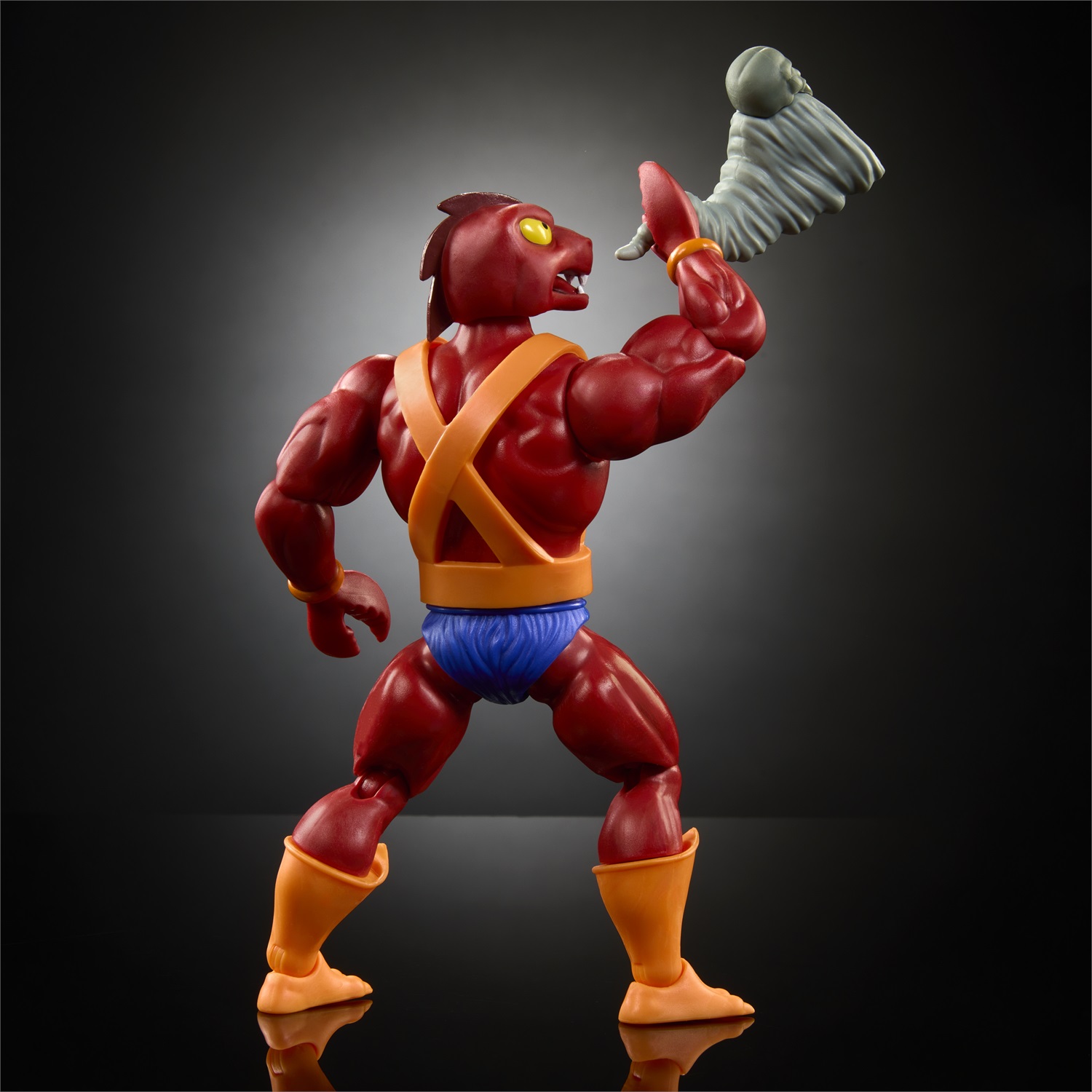 Mattel Masters of the Universe Origins - Clawful Action Figure Articolata 14 cm con Imbracatura Rimovibile e Corno del Male, Giocattolo per Bambini 6 Anni