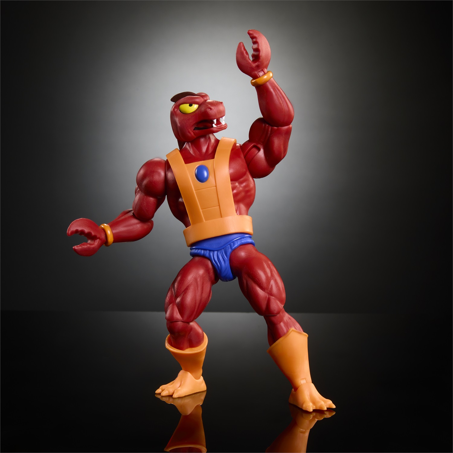 Mattel Masters of the Universe Origins - Clawful Action Figure Articolata 14 cm con Imbracatura Rimovibile e Corno del Male, Giocattolo per Bambini 6 Anni