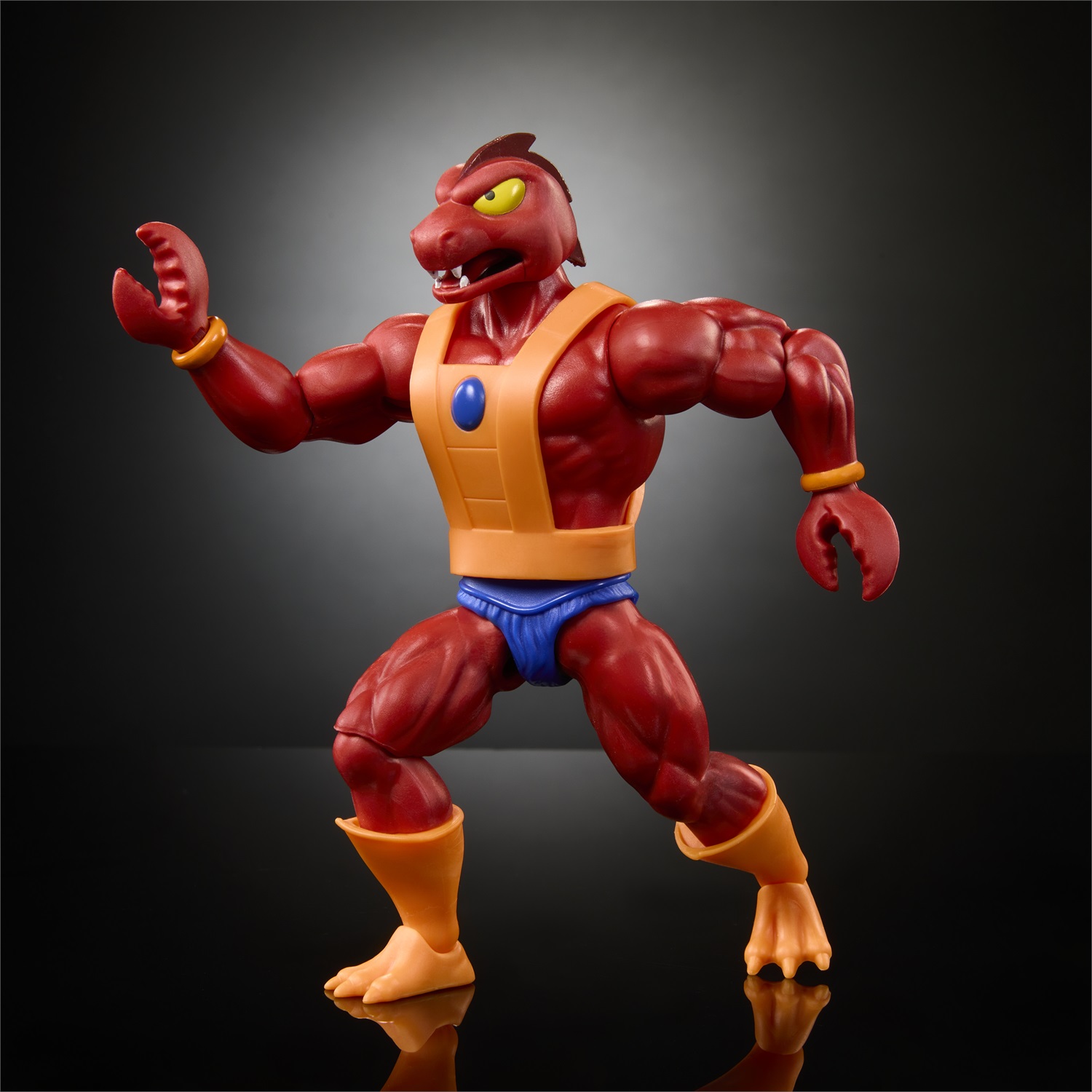 Mattel Masters of the Universe Origins - Clawful Action Figure Articolata 14 cm con Imbracatura Rimovibile e Corno del Male, Giocattolo per Bambini 6 Anni