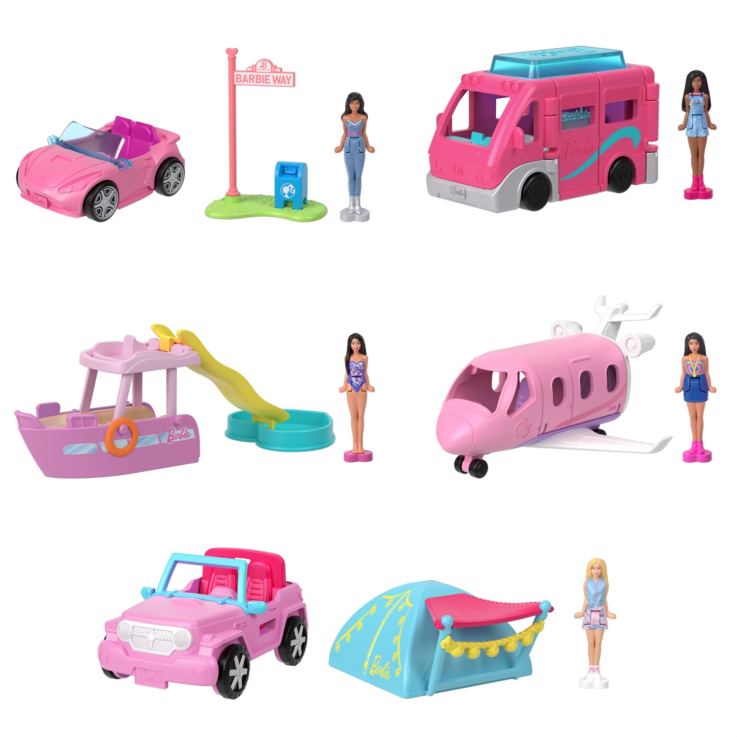 Mattel Barbie Mini Barbiland - Veicoli da sogno in miniatura assortiti