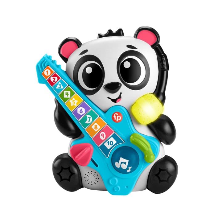Fisher-Price Gina la Pandina HYL03 - Giocattolo Interattivo Impariamo a Contare con 10 Tasti, Oltre 70 Canzoni, Luci e Microfono per Bambini 9 Mesi