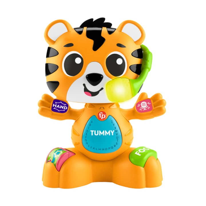 Fisher-Price Carlotta la Tigrotta Prime Scoperte - Giocattolo Interattivo per l'Apprendimento con Oltre 50 Canzoni, Suoni e Luci Multicolore, Età 9 Mesi