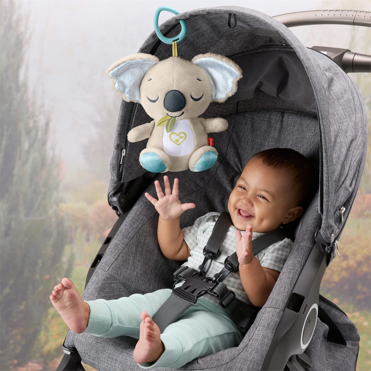 Fisher-Price Koala Coccole Sempre Con Te - Peluche Rilassante Portatile con Unità Sonora