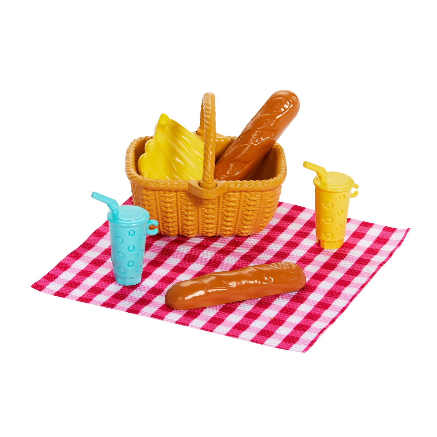 Barbie JBF43 - Set di Gioco Famiglia e Amici con Bambole Malibu e Chelsea, oltre 9 Accessori e Abiti a Tema Picnic, Giocattolo per Bambini 3 Anni