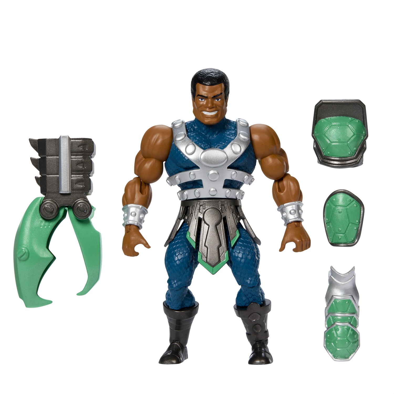 Masters of the Universe Origins - Clamp Champ Action Figure Snodata con Accessori, Crossover Reptile Wars tra MOTU e Tartarughe Ninja, Giocattolo per Bambini 6 anni, JBN05