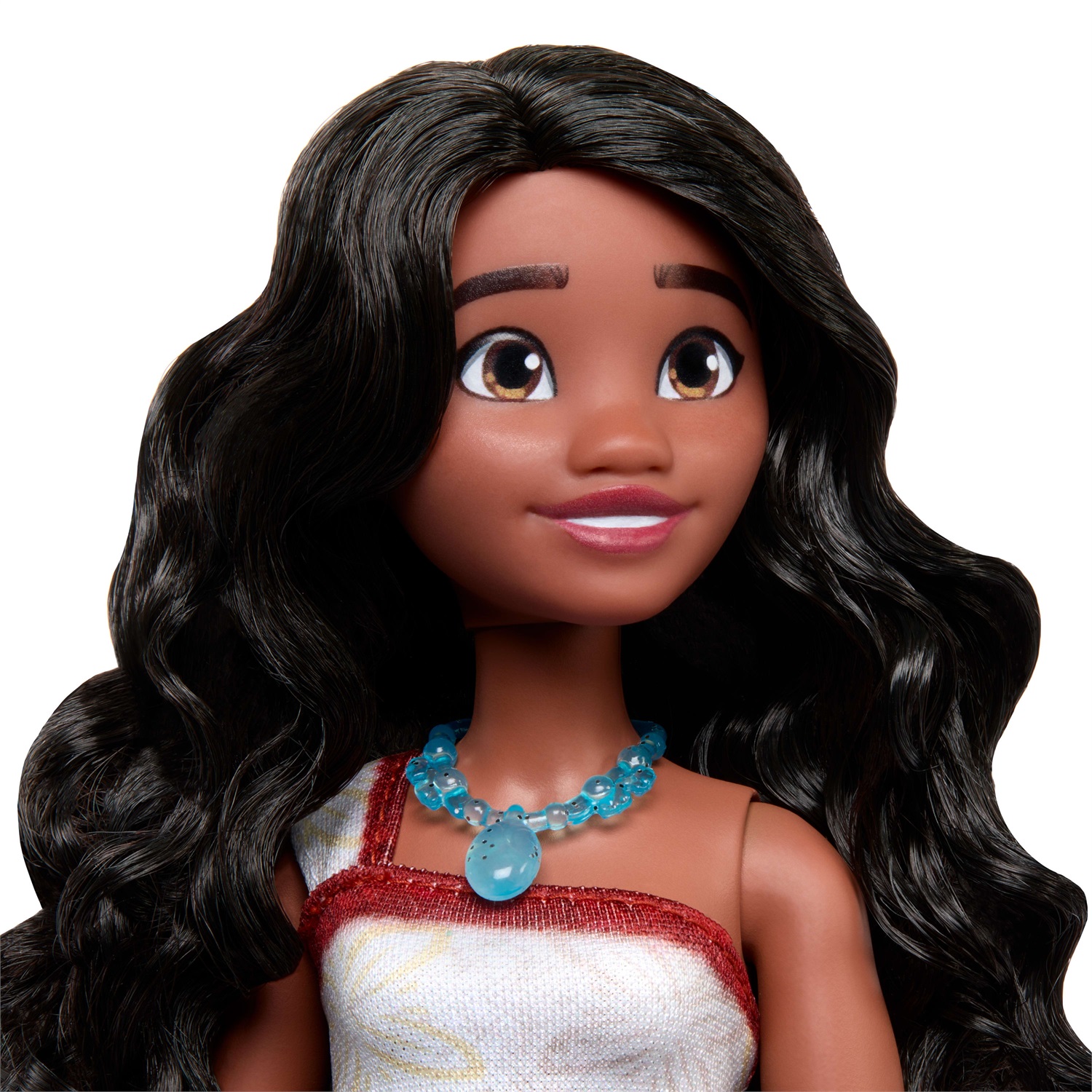 Mattel Disney Vaiana Fashion Doll JBT56 - Bambola alla moda con outfit rimovibile e accessori (collana e cavigliera) ispirati a Oceania 2, per bambini 3 anni
