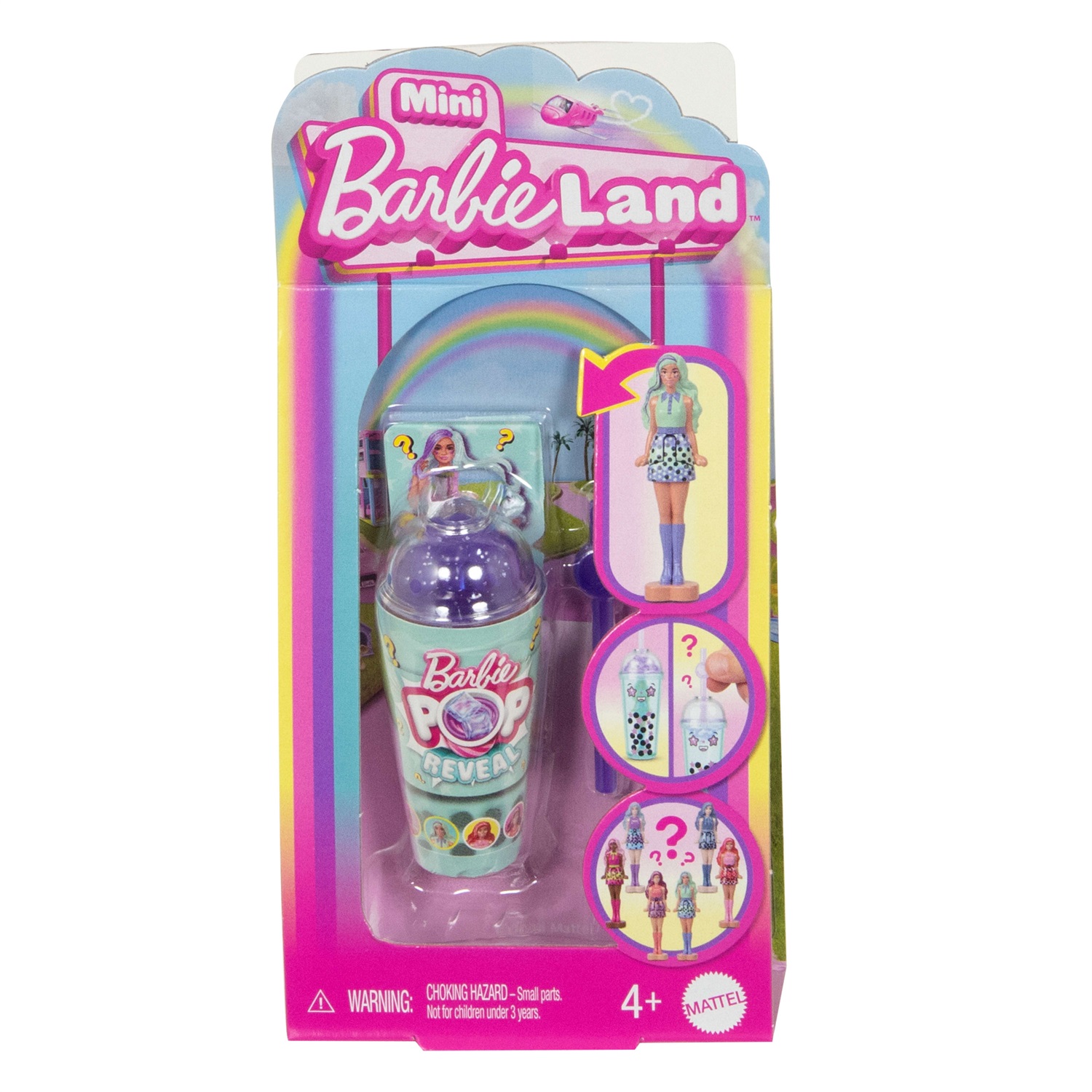 Barbie Mini BarbieLand Pop Reveal - Bambola in Miniatura con Esperienza di Gioco Interattiva