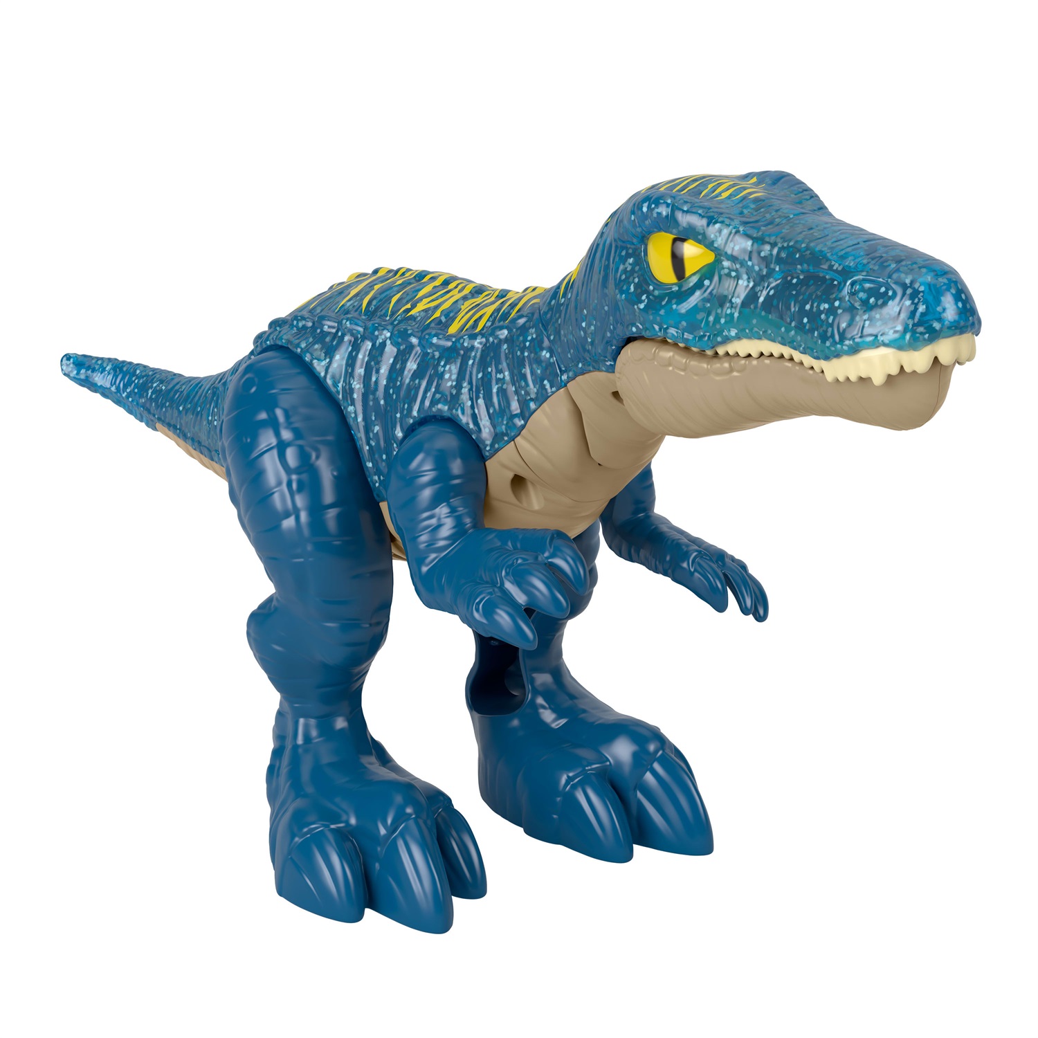 Fisher-Price Baryonyx Super Ruggito - Dinosauro con coda attivabile, luci, suoni e fauci in azione, giocattolo per bambini 3 anni