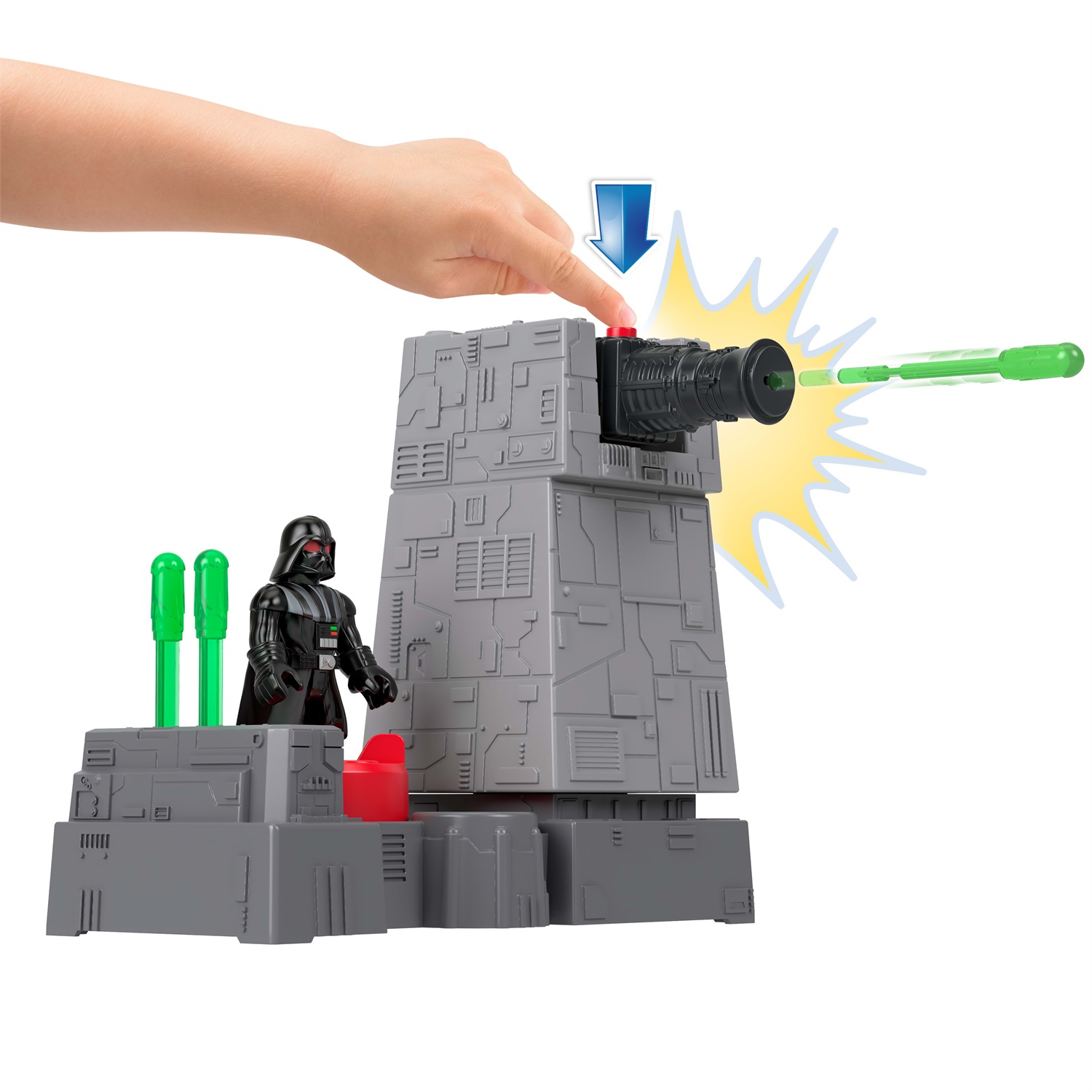 Fisher-Price Imaginext Torre della Morte Nera Star Wars con chiave di Darth Vader per bambini dai 3 anni