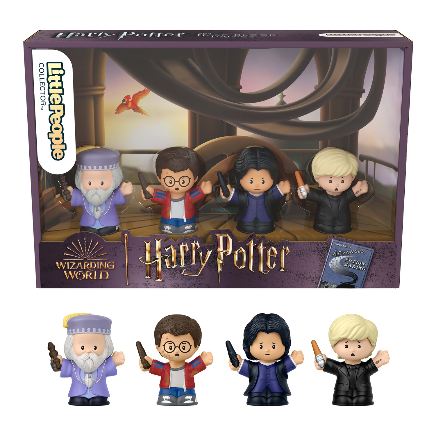 Little People Collector - Set di 4 Personaggi Harry Potter e il Principe Mezzosangue in Edizione Speciale