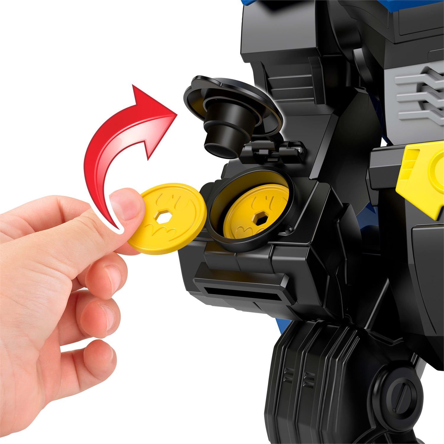 Imaginext DC Super Friends - Robot Volante di Batman con luci e suoni, 36 cm, personaggio e accessori inclusi