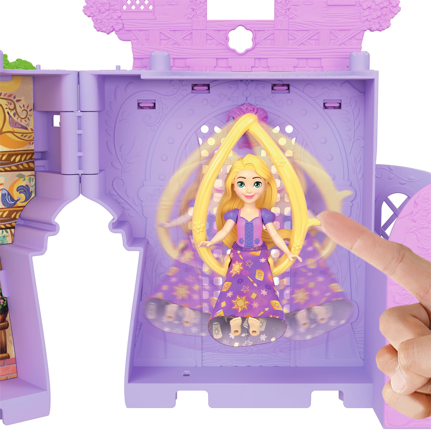 Mattel Playset Torre di Rapunzel con Mini Bambola e Accessori - Giocattolo per Bambini 3 Anni