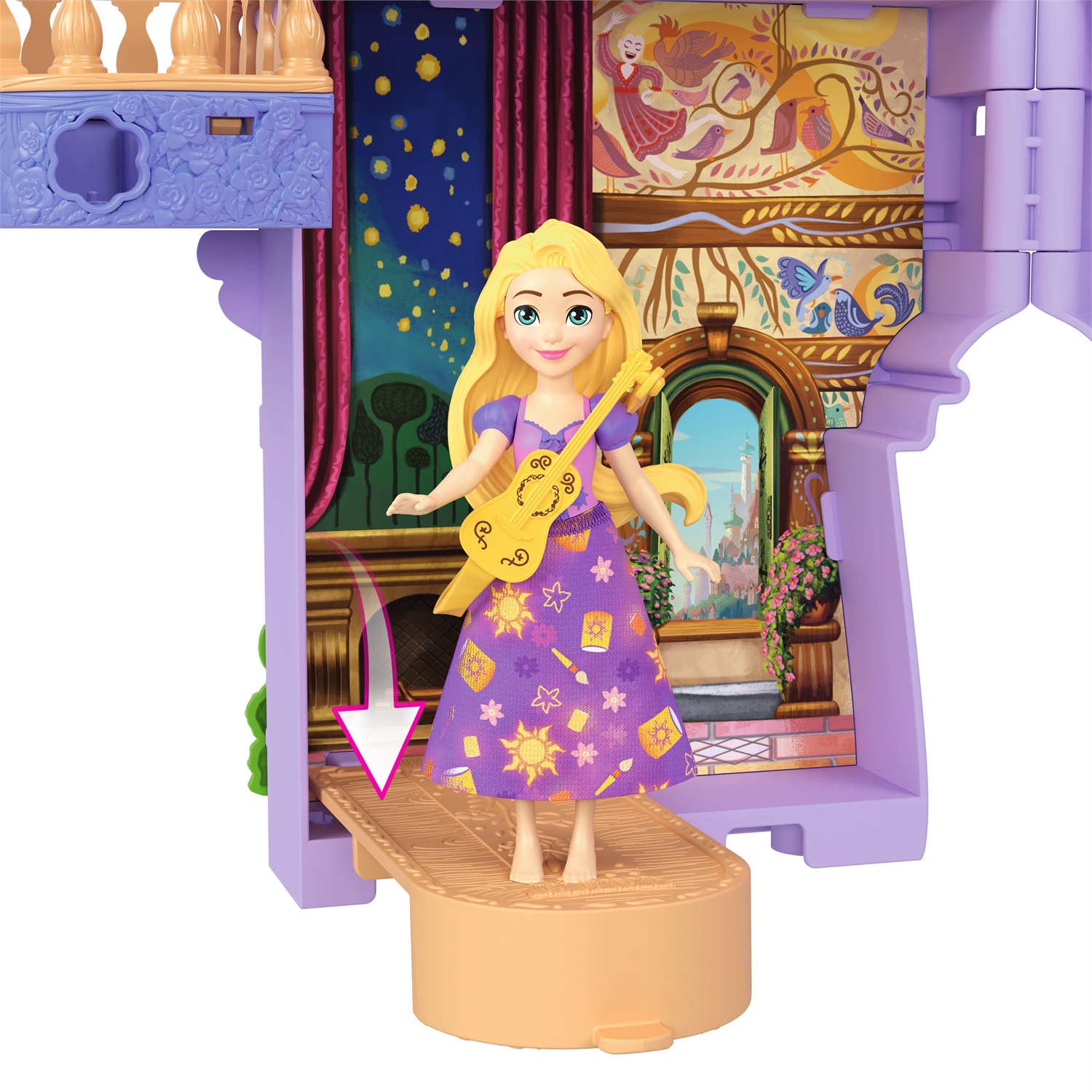 Mattel Playset Torre di Rapunzel con Mini Bambola e Accessori - Giocattolo per Bambini 3 Anni