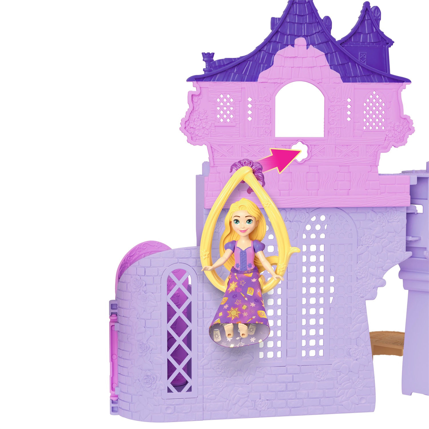 Mattel Playset Torre di Rapunzel con Mini Bambola e Accessori - Giocattolo per Bambini 3 Anni