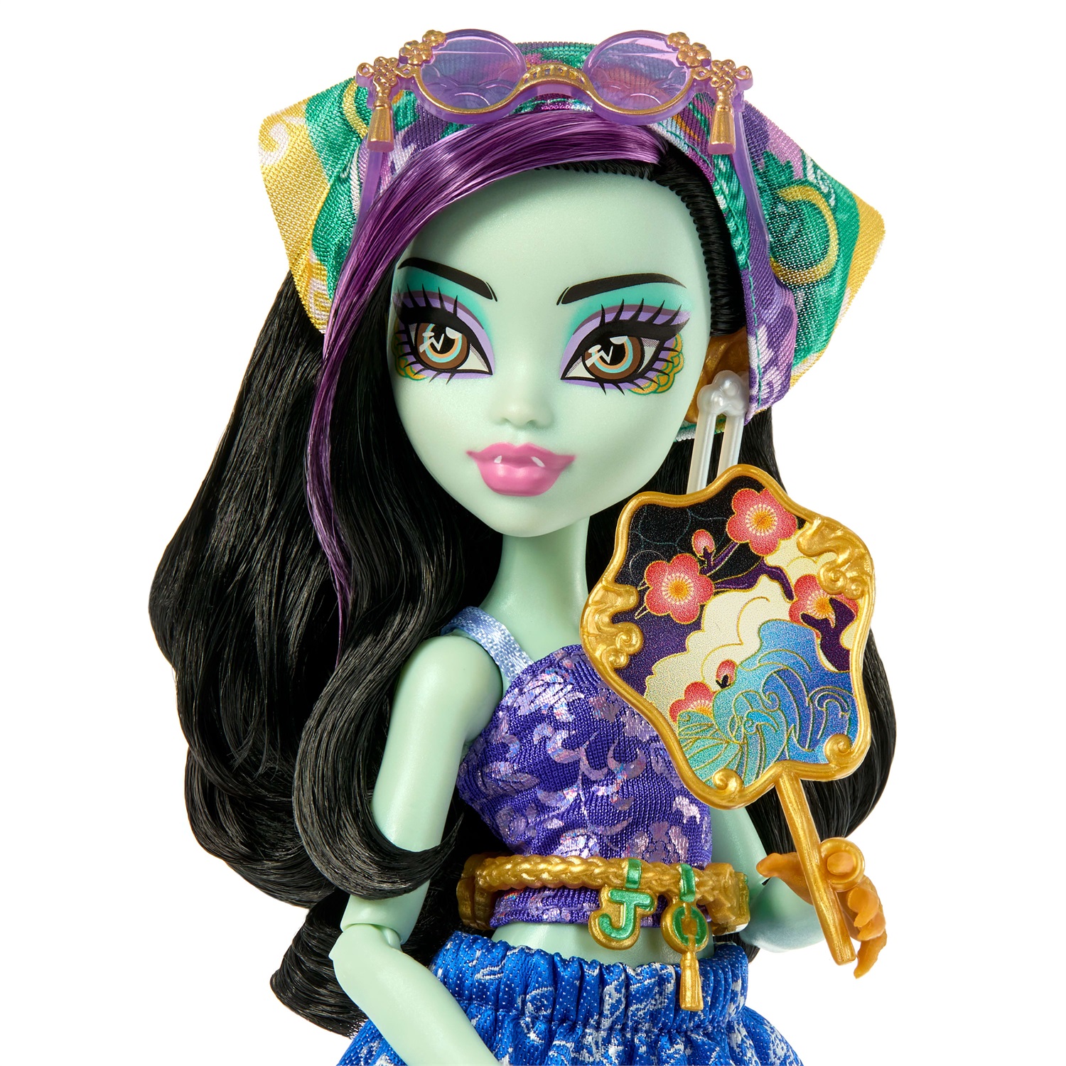 Monster High Jinafire Long - Bambola con 19 Accessori e Valigia, Set Segreti da Brivido per Bambini 4 Anni