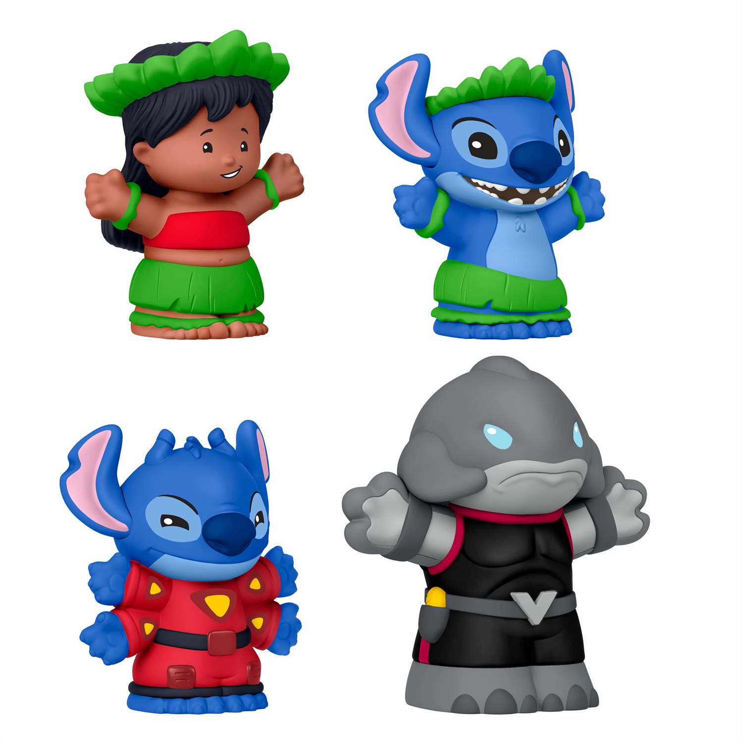 Fisher-Price Little People Collezionista Disney Lilo & Stitch - Set di 4 Action Figure in Edizione Speciale con Confezione da Esposizione, Giocattolo per Bambini 3 Anni