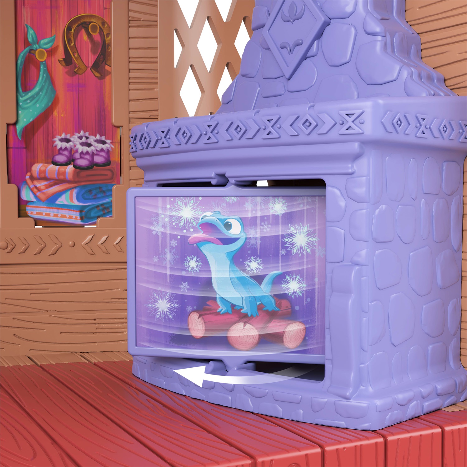 Mattel Disney Frozen - Set Castello Invernale con Mini Bambola Elsa, 3 Amici Animali e 8 Accessori