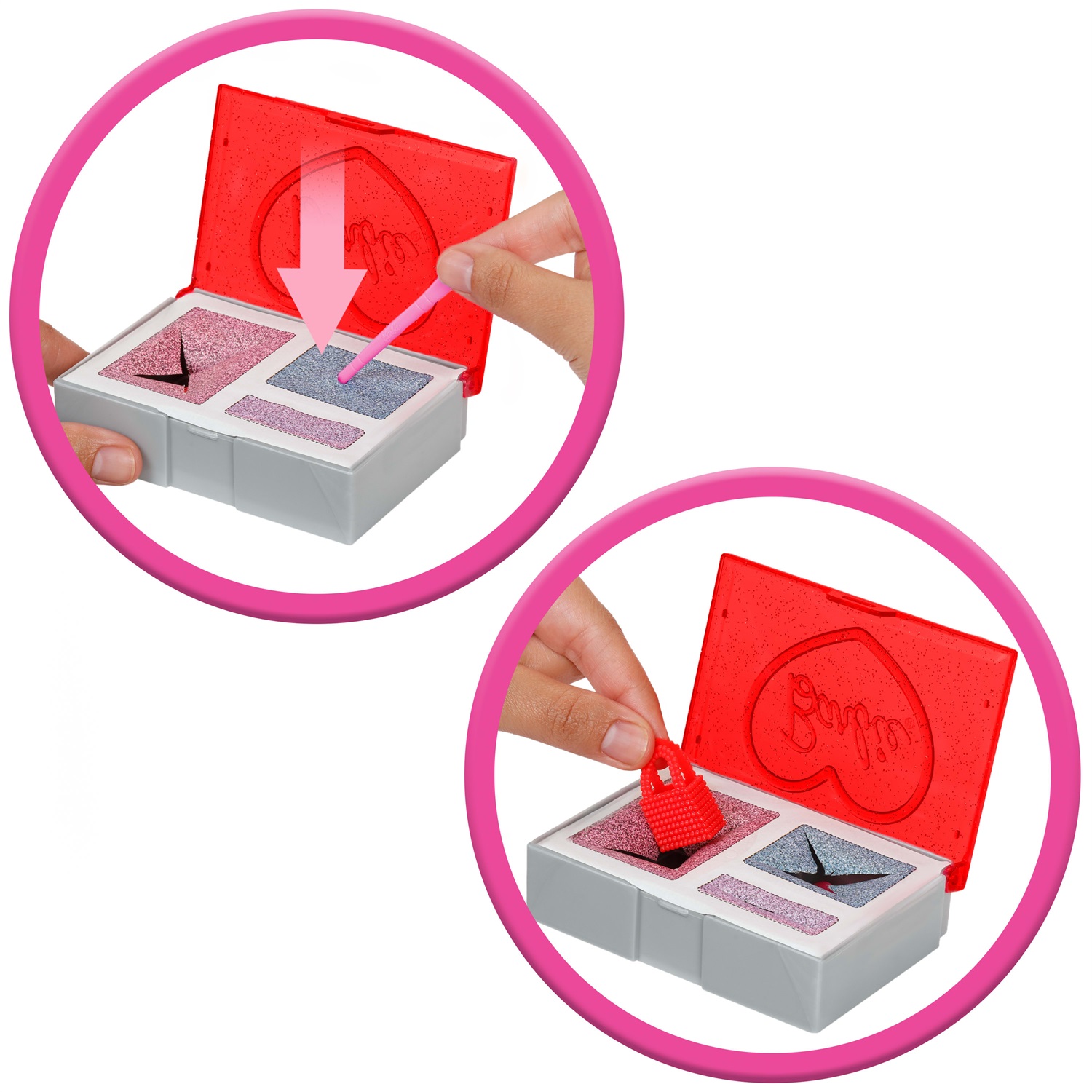 Barbie Party Surprise rosa brillante - Bambola serie Festa Glamour con 10 accessori a sorpresa ed effetto cambia colore, giocattolo per bambini 3 anni, JFY67