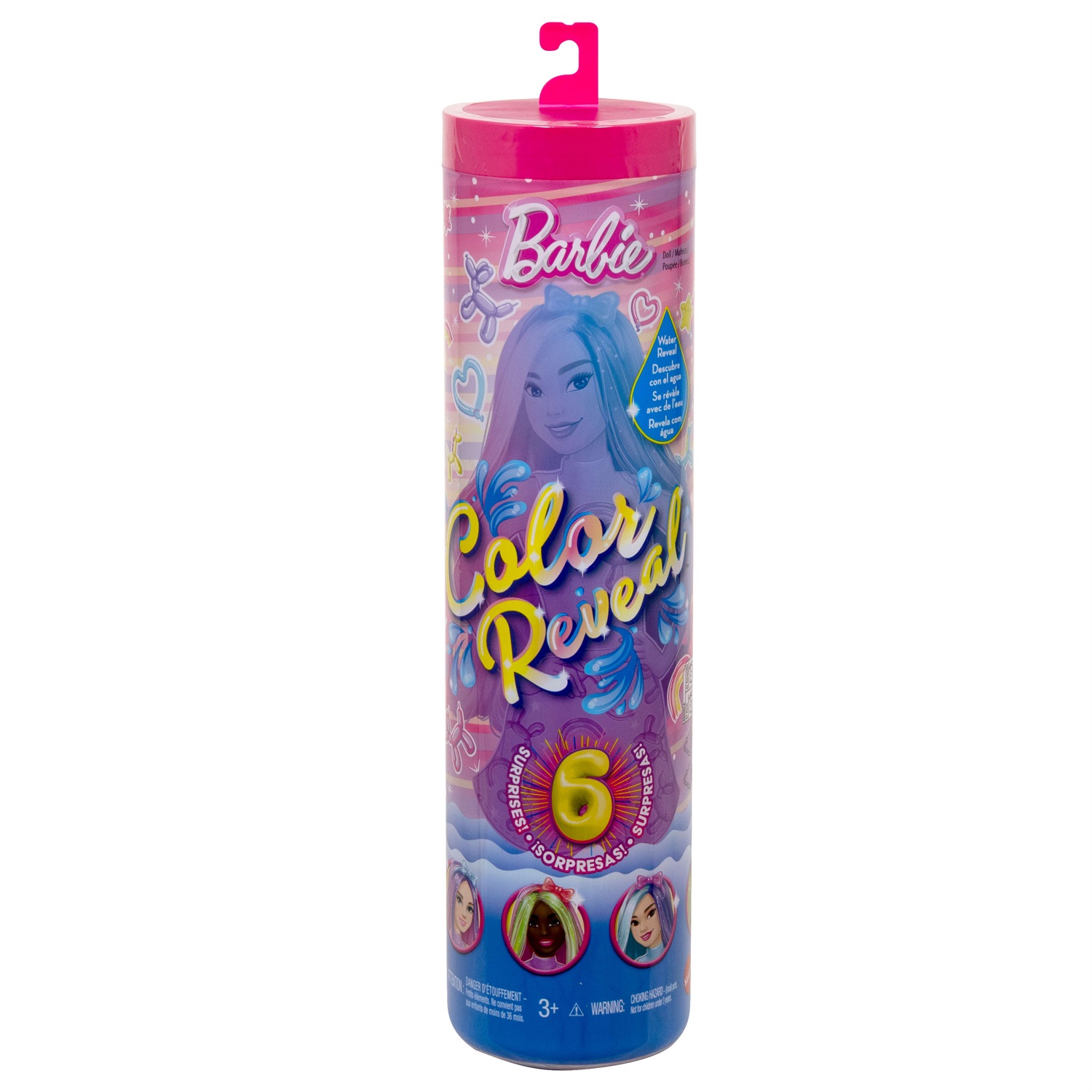 Mattel Barbie Color Reveal - Serie Balloon Animals con 6 Sorprese e Effetto Acqua, Giocattolo per Bambini 3