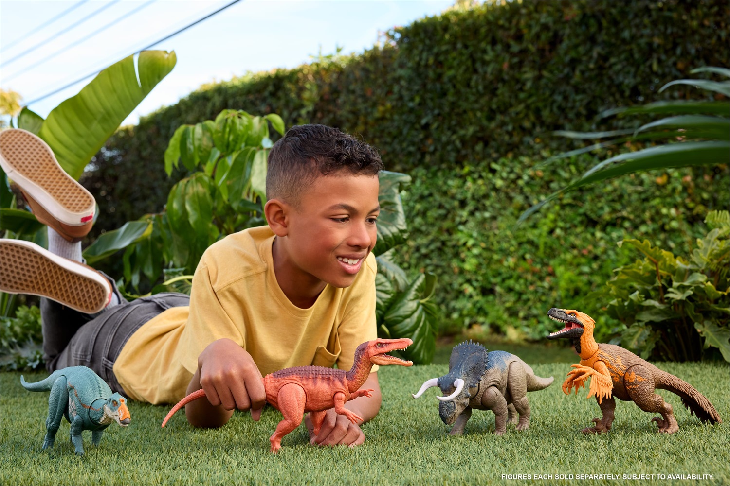 Mattel Jurassic World La Rinascita Abelisauro Ruggito Selvaggio - Dinosauro Giocattolo Snodato con Morso Multidirezionale e Suoni, JGB91