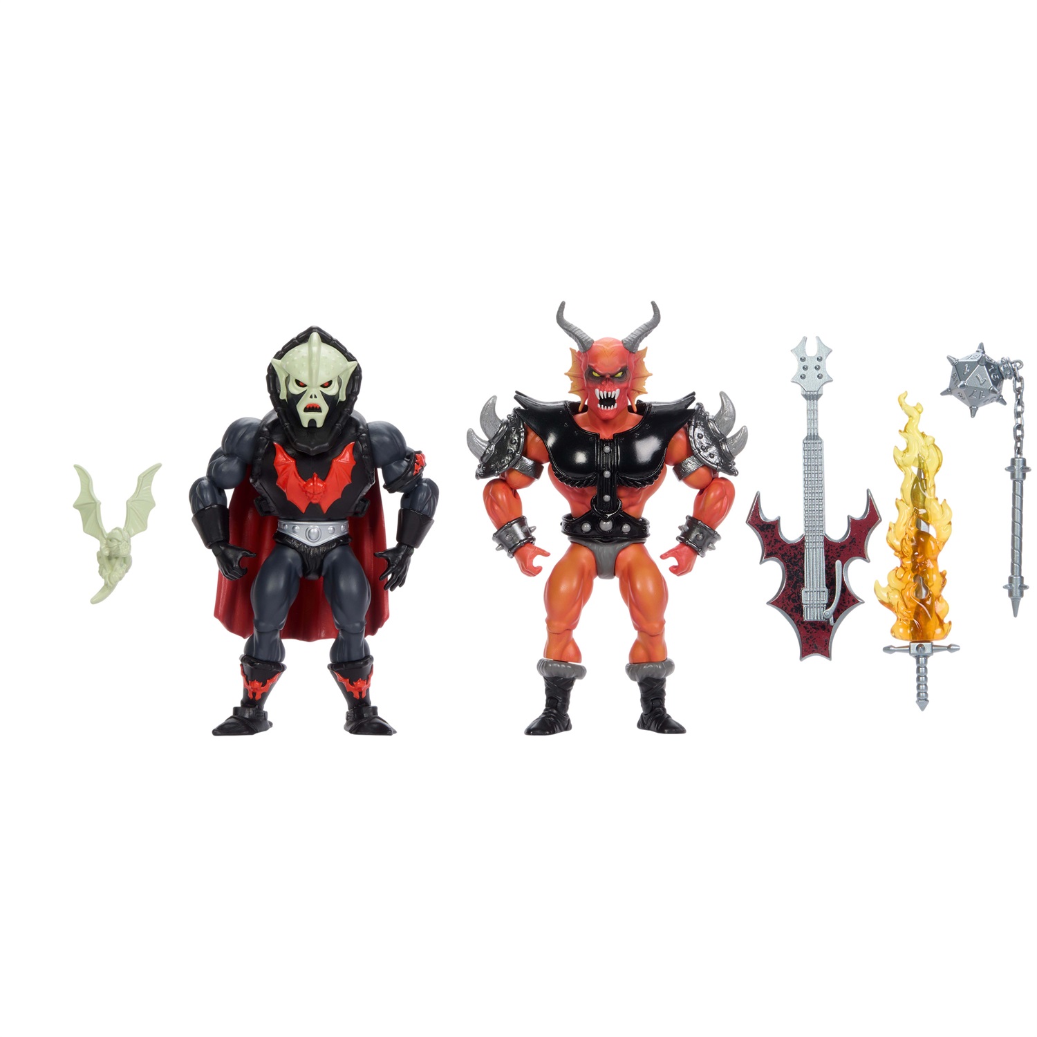 MATTEL Masters of the Universe x Stranger Things - Action Figure 2-Pack Hordak & Hellfire-Man, 14 cm, con accessori