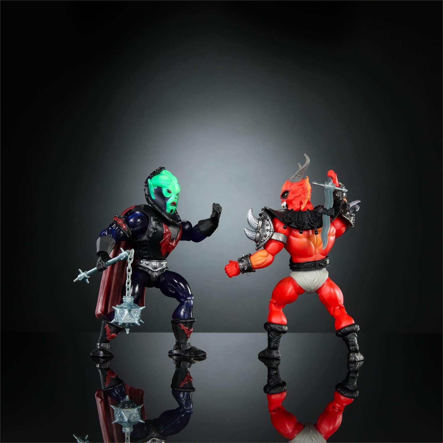 MATTEL Masters of the Universe x Stranger Things - Action Figure 2-Pack Hordak & Hellfire-Man, 14 cm, con accessori