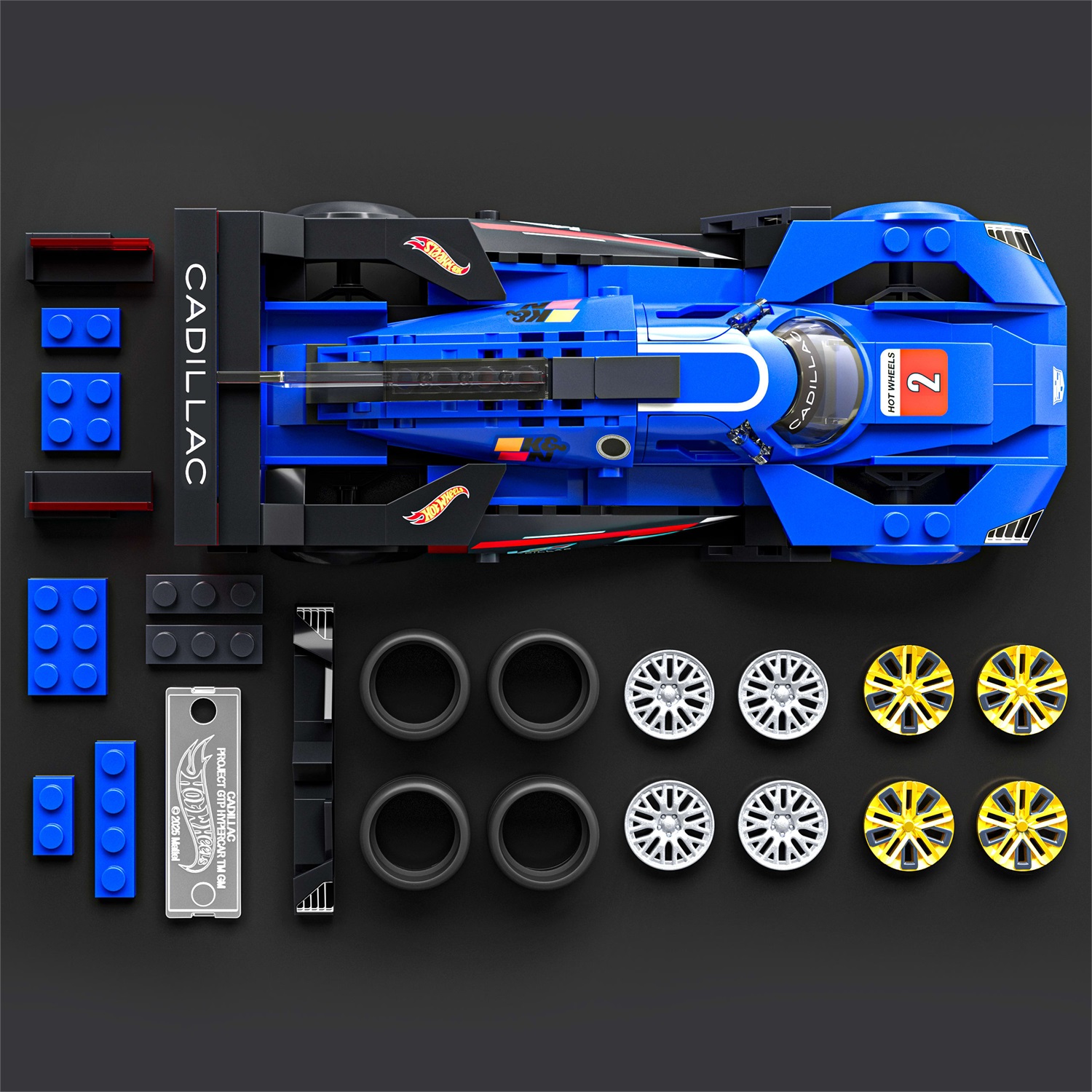 Mattel Cadillac Project GTP Hypercar - Set da costruire Speed con 236 pezzi, dettagli realistici e adesivi, 10 anni, JFR89