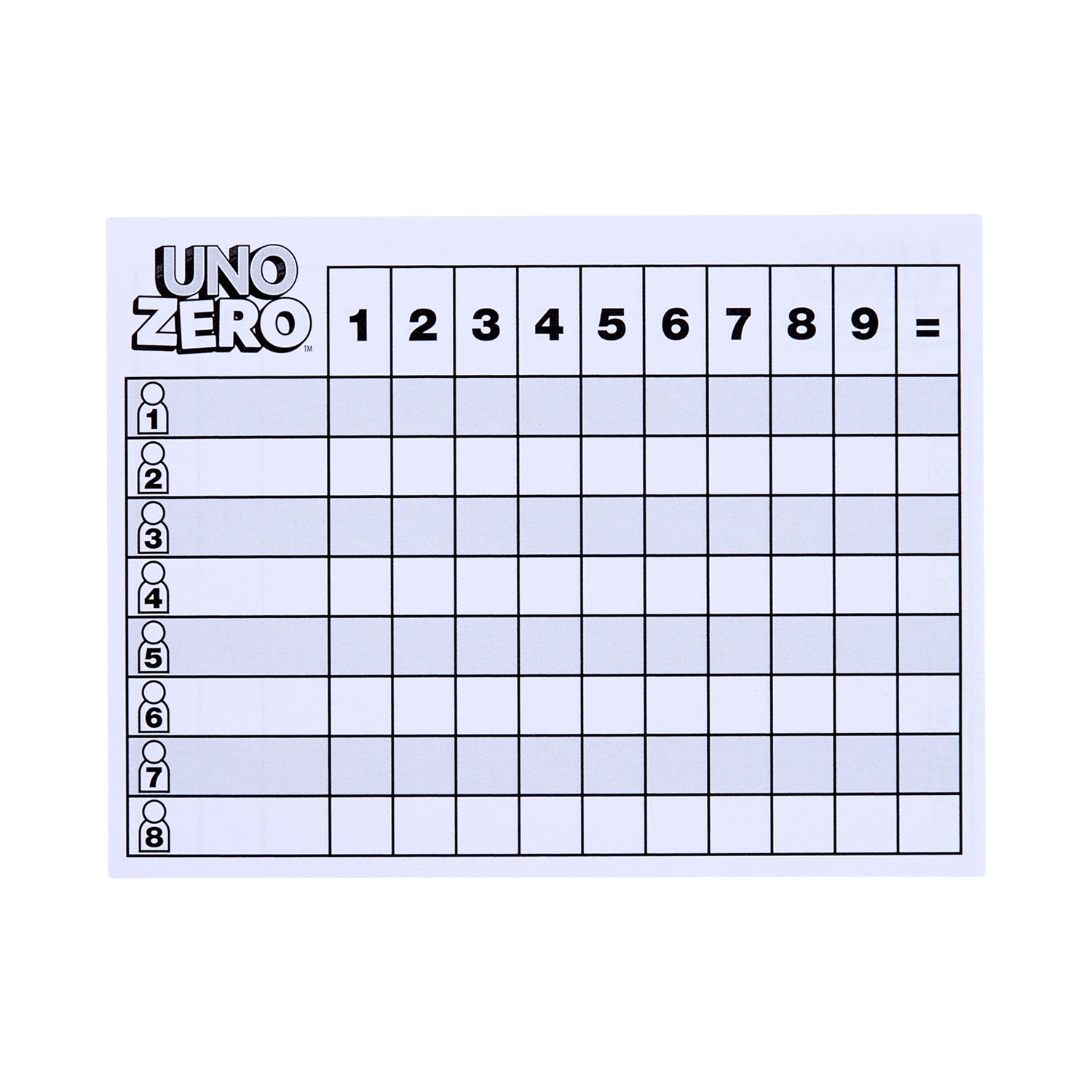 MATTEL UNO Zero - Gioco di Carte Strategico per 2-8 Giocatori, Età 7 , 112 Carte con Simboli Speciali