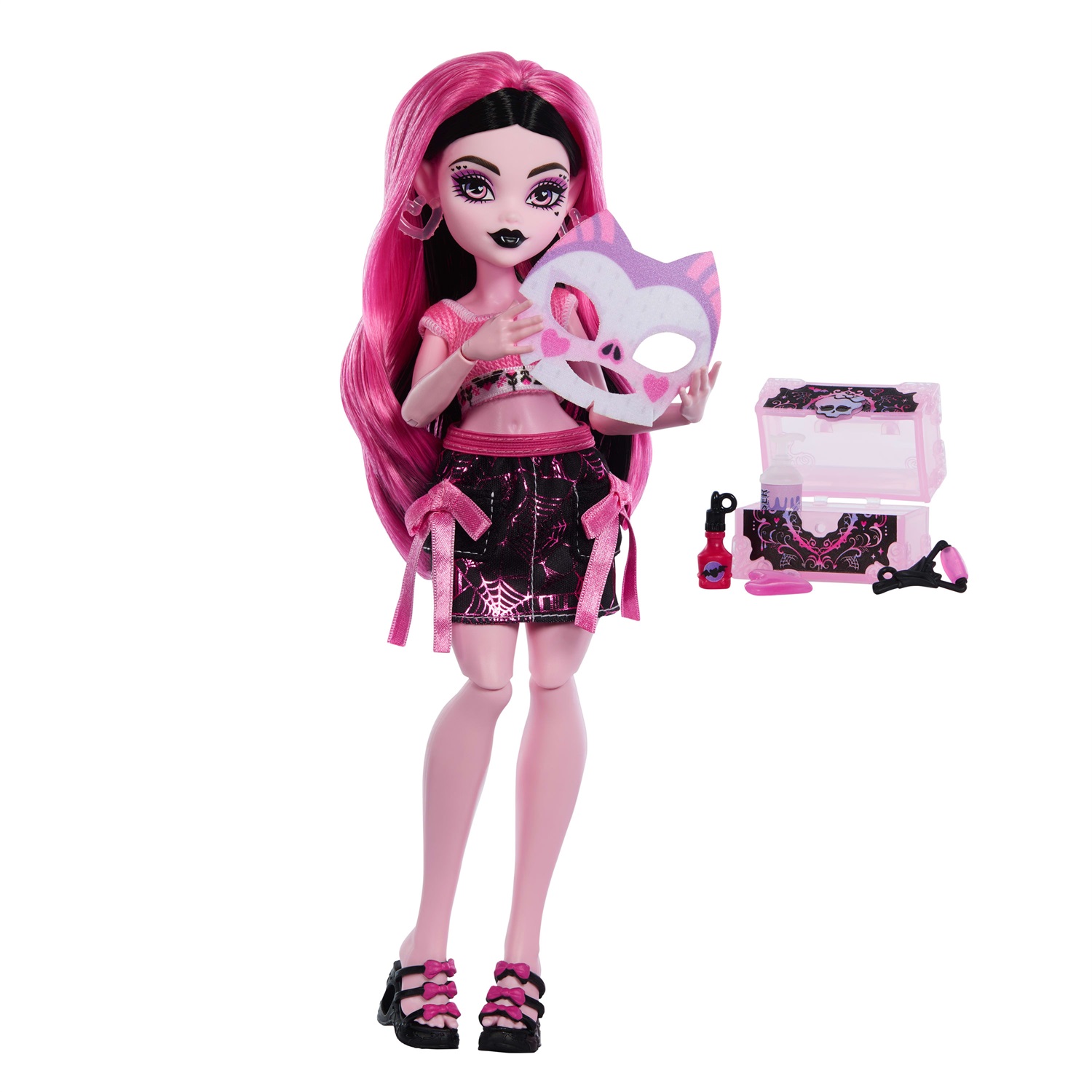 Monster High Draculaura - Set con Bambola e 13 Accessori per la Cura Mostruosa