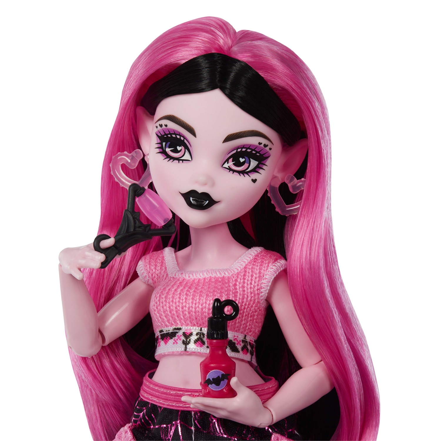 Monster High Draculaura - Set con Bambola e 13 Accessori per la Cura Mostruosa