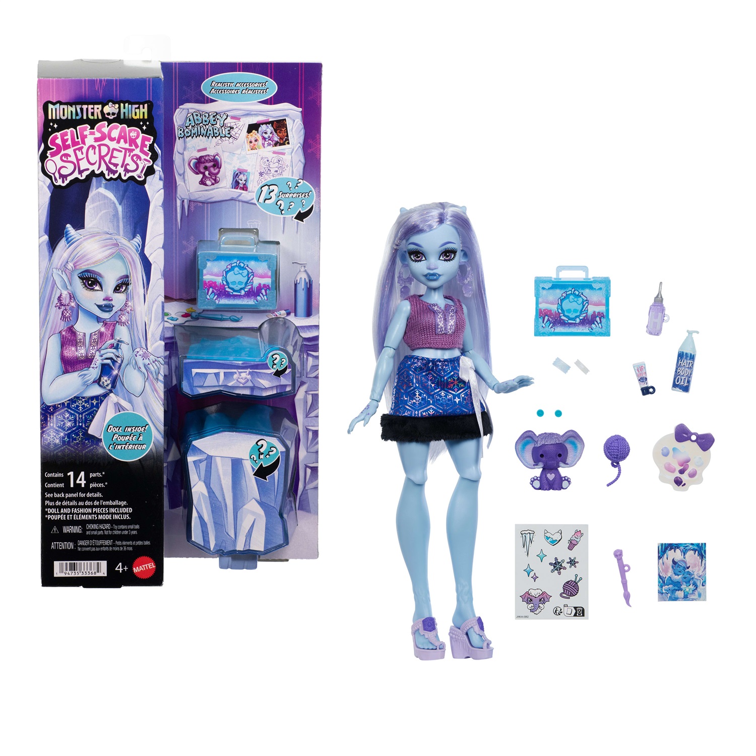 Monster High Abbey Bominable - Bambola con 13 Accessori e Temi Creativi per Bambini 4