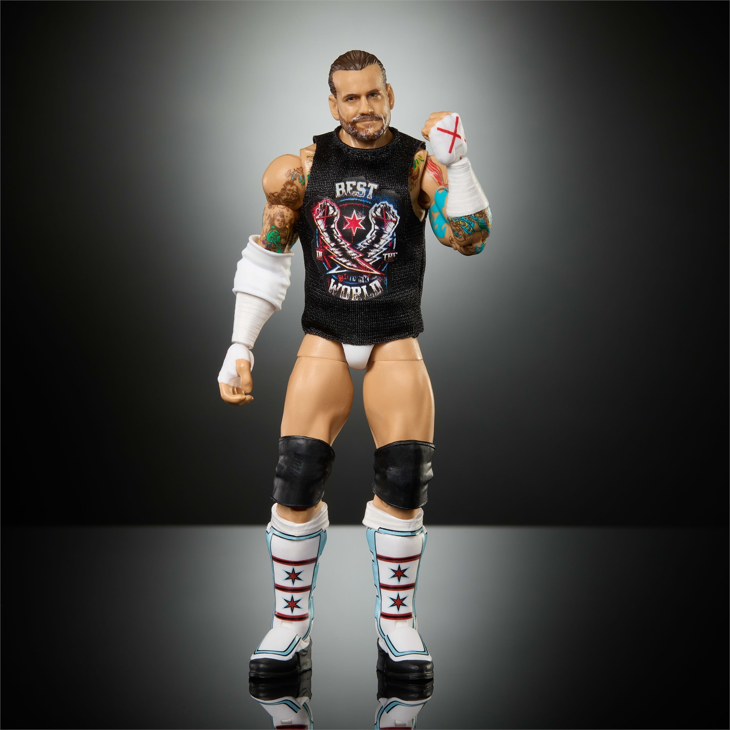 Mattel WWE Elite Collection CM Punk - Action Figure Collezionabile con 25 Punti di Articolazione e Mani Intercambiabili, 8 Anni, JHT46