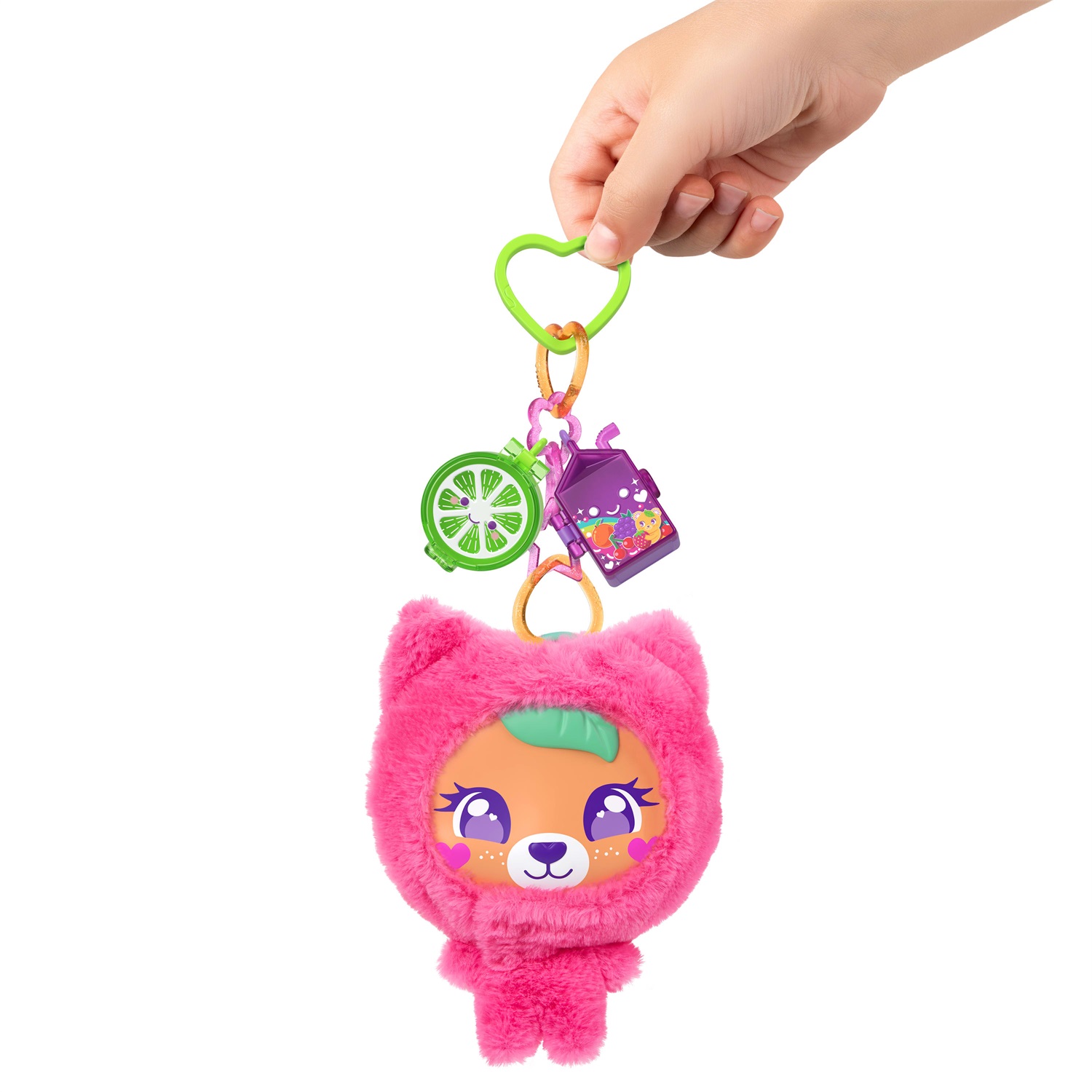 Polly Pocket Cofanetto Orsacchiotto di peluche con mini bambola, amici animaletti, portachiavi e accessori per bambini dai 4 anni