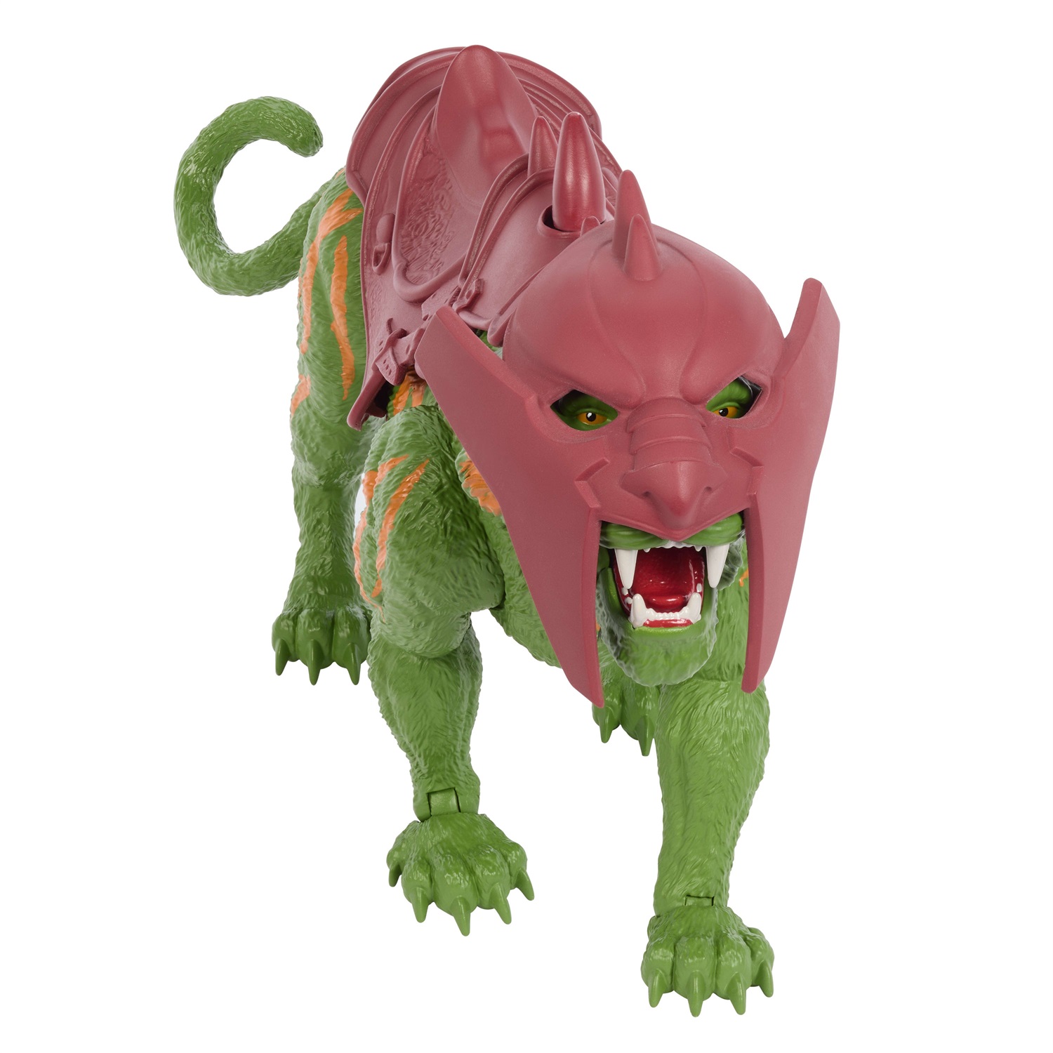 Masters of the Universe - Gatto da Battaglia, action figure con Chomp e 5 ruggiti, tigre con armatura, per bambini dai 6 anni