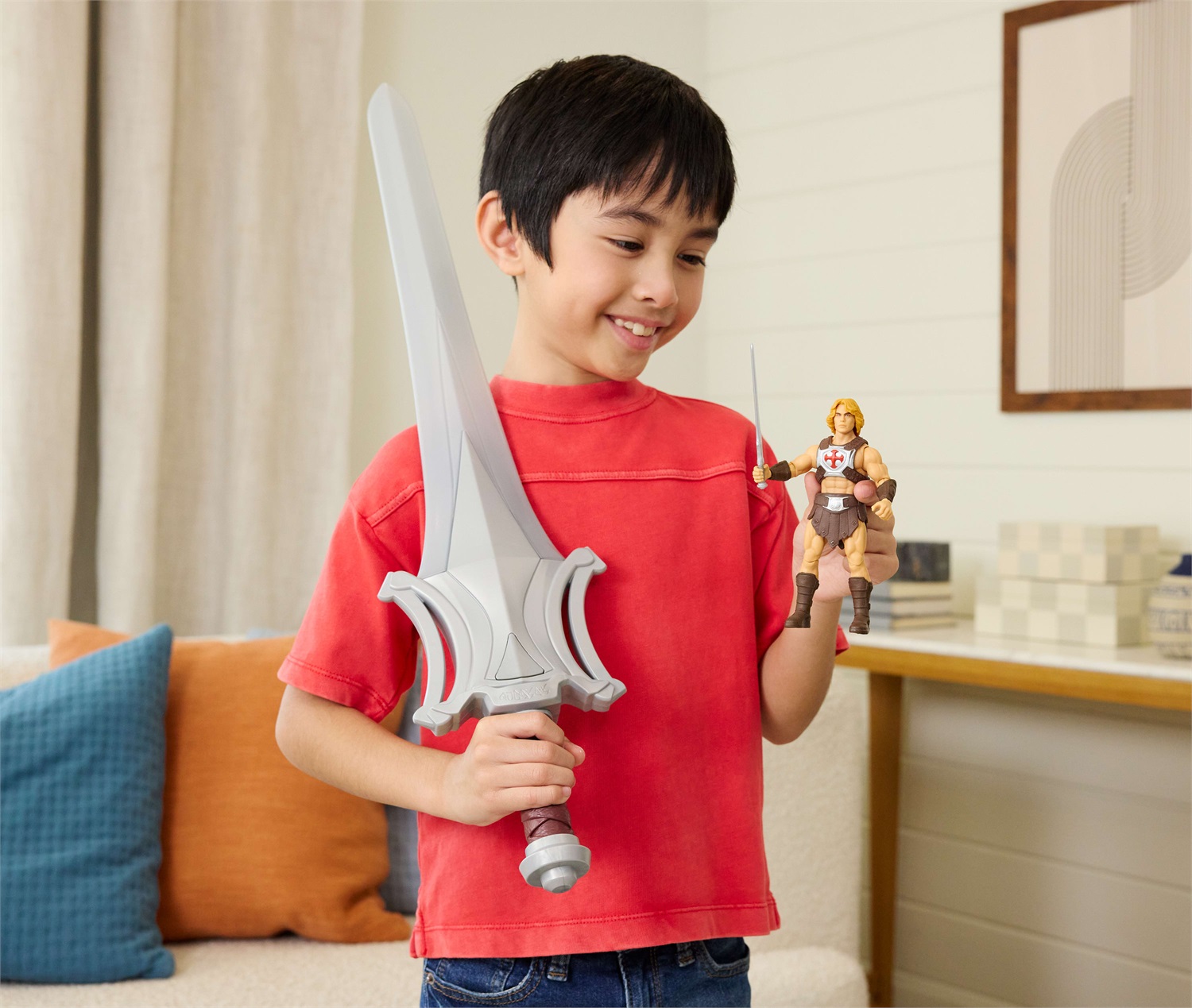 MATTEL ITALY SRL Spada del Potere di Greyskull - Iconico accessorio He-Man con effetti sonori, design realistico e perfetto per roleplay