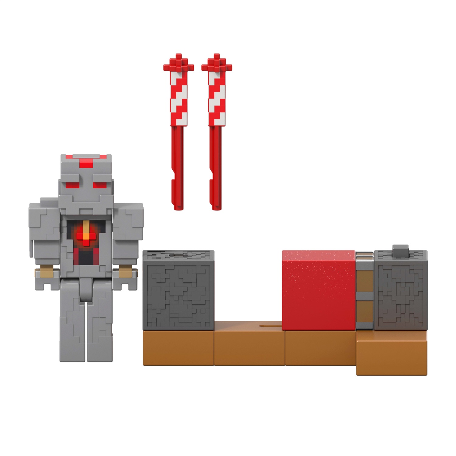 Mattel Minecraft Lanciatore di Fuochi d'Artificio con Personaggio e Accessori - Set per Bambini 6 Anni