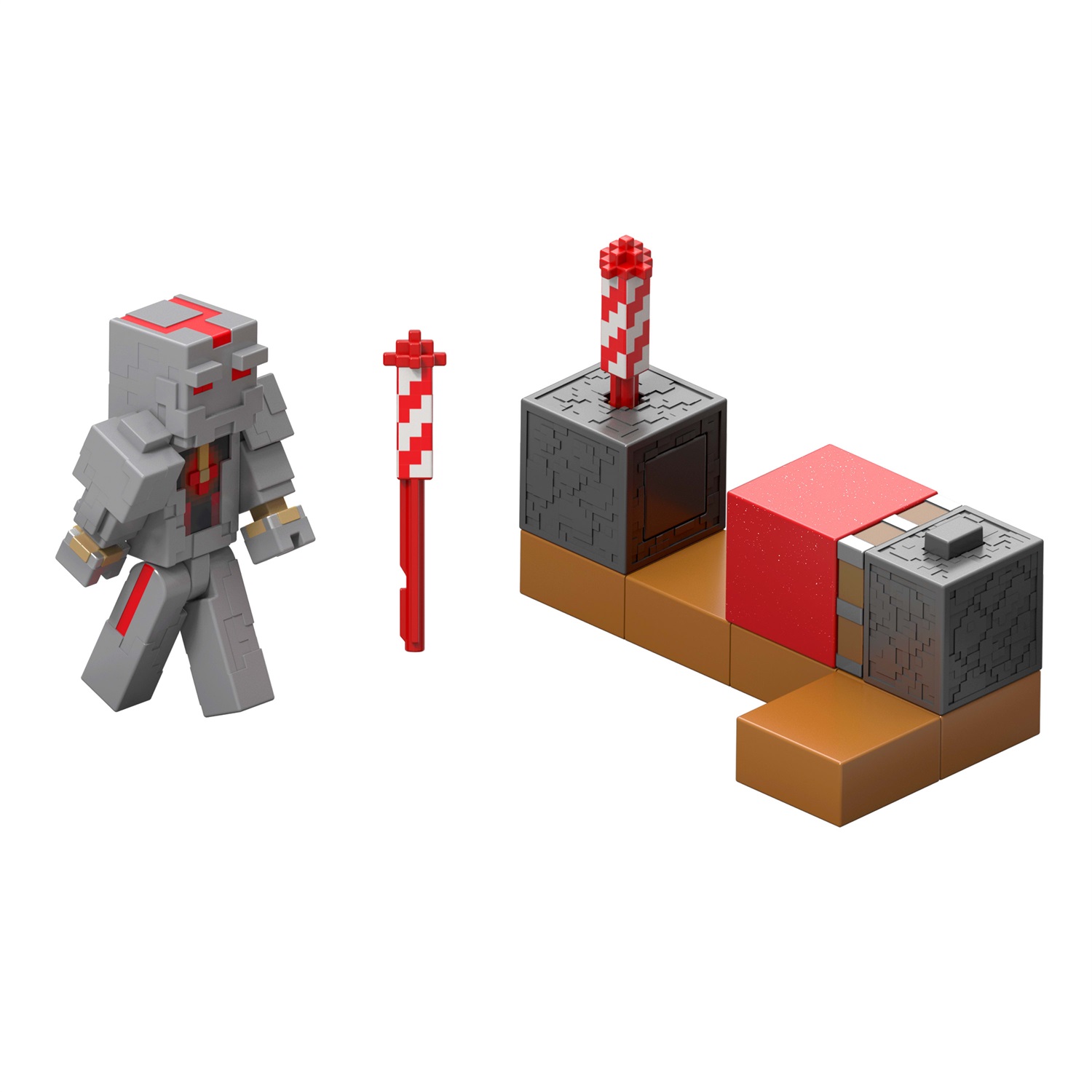 Mattel Minecraft Lanciatore di Fuochi d'Artificio con Personaggio e Accessori - Set per Bambini 6 Anni