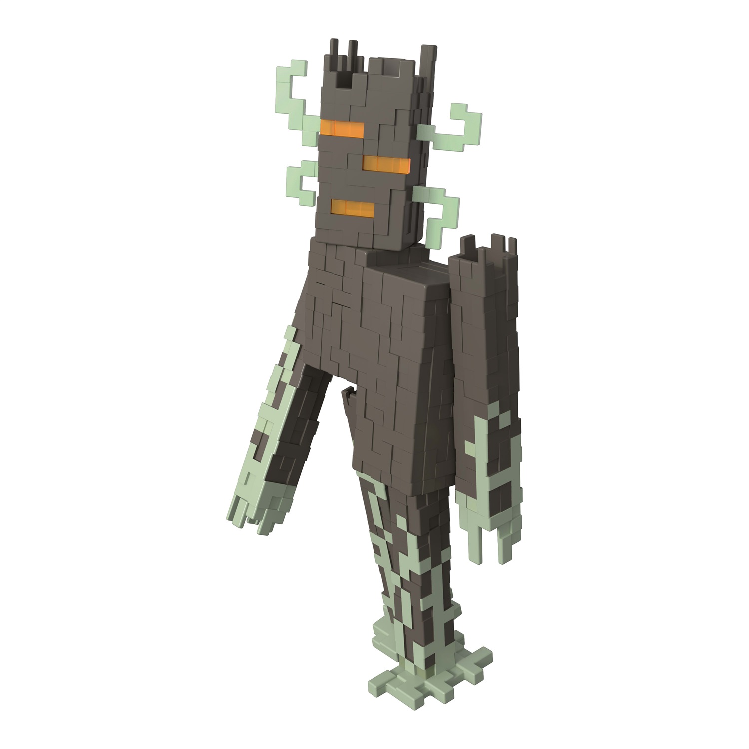 Mattel Minecraft - Action Figure Creaking con Luci Interattive, Suoni e Accessorio a Forma di Cuore, 20 cm, 6 anni