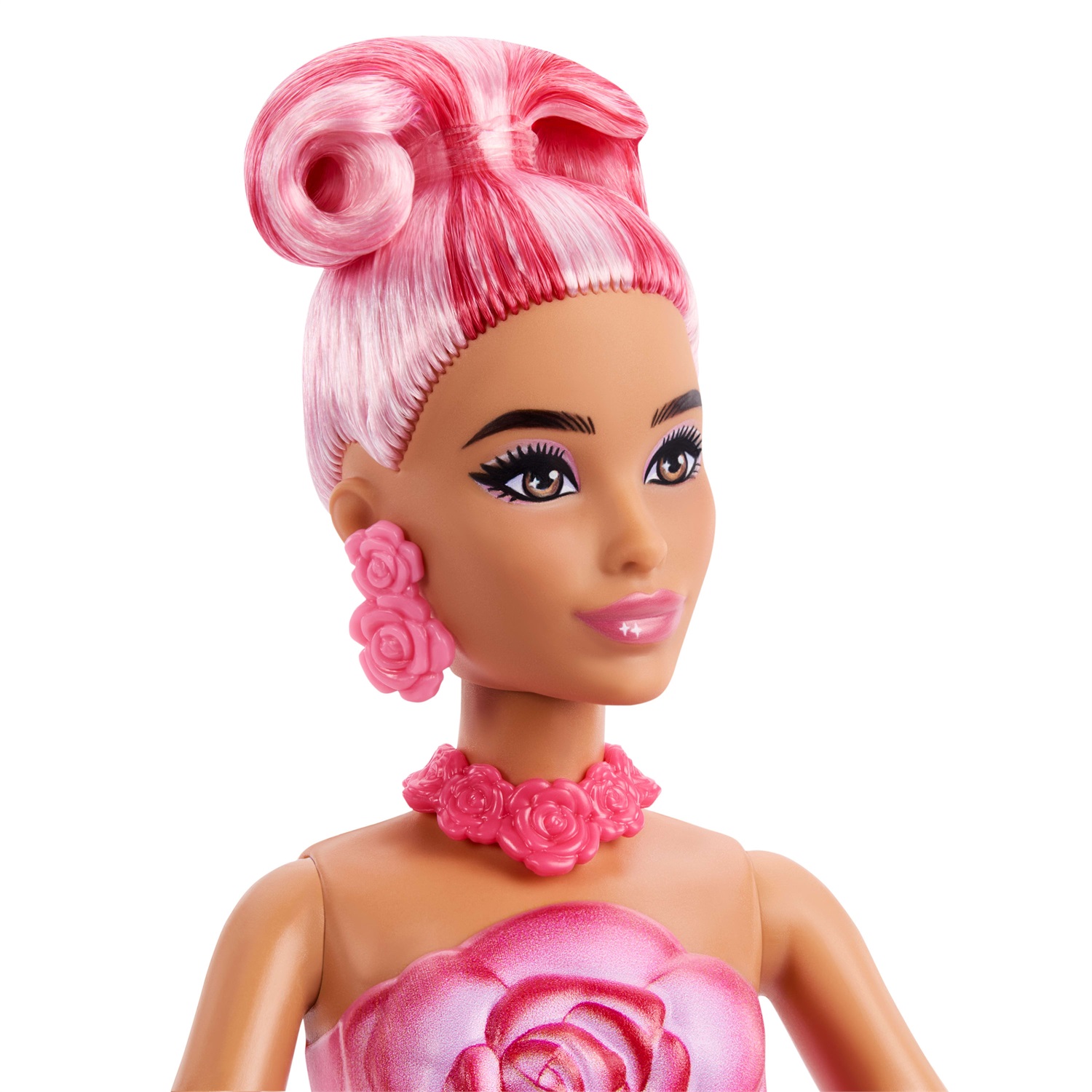 Barbie Flower Reveal - Bambola Profumata Rosa Rossa con Abito Floreale e Bouquet a Sorpresa
