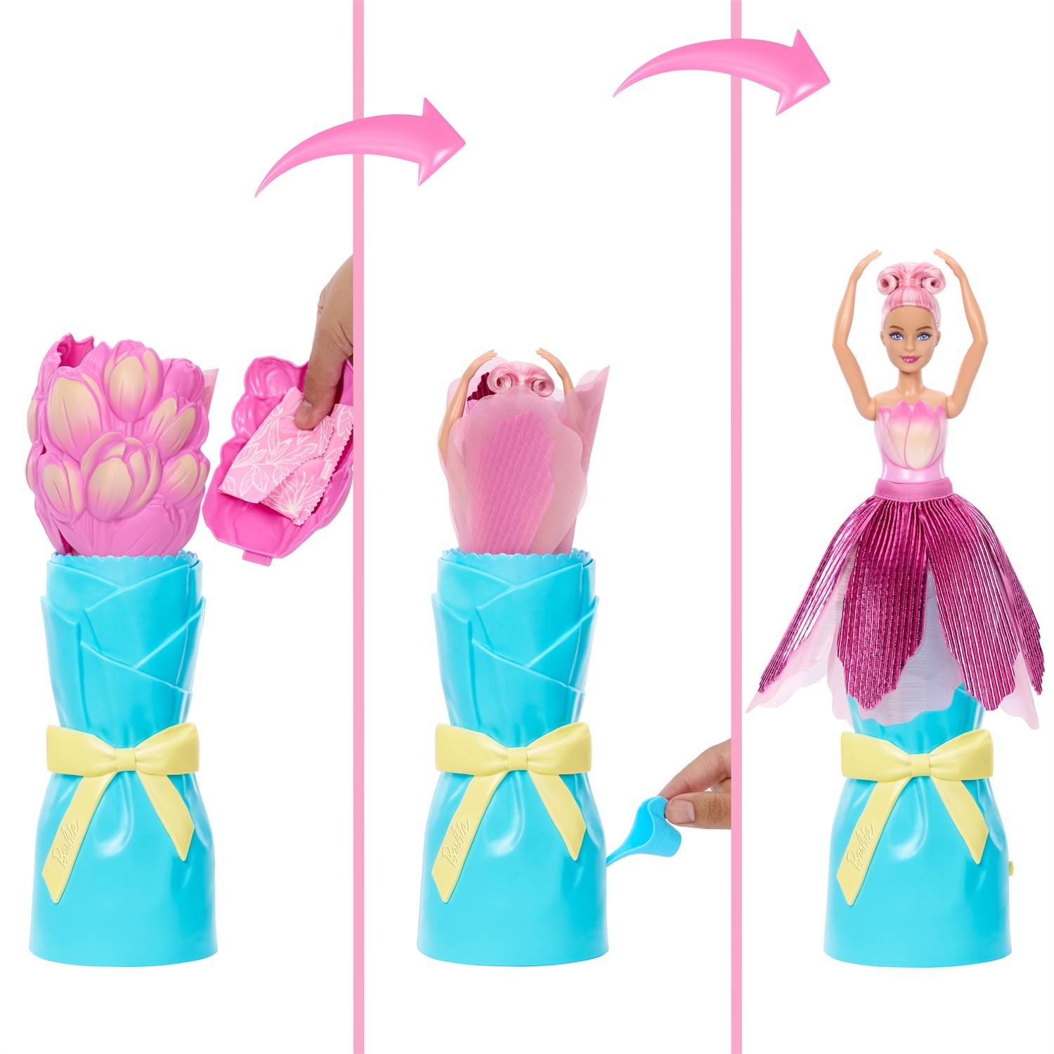 Barbie Flower Reveal - Bambola Profumata con Abito Floreale e Bouquet a Sorpresa