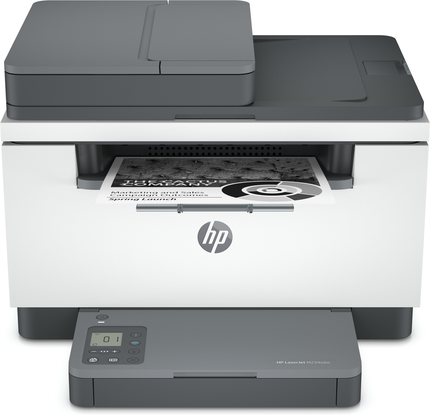 HP LaserJet M234sdw - Stampante Multifunzione Laser Monocromatica A4, 600 x 600 DPI, 29 ppm, Wi-Fi, Fronte/Retro Automatica, ADF